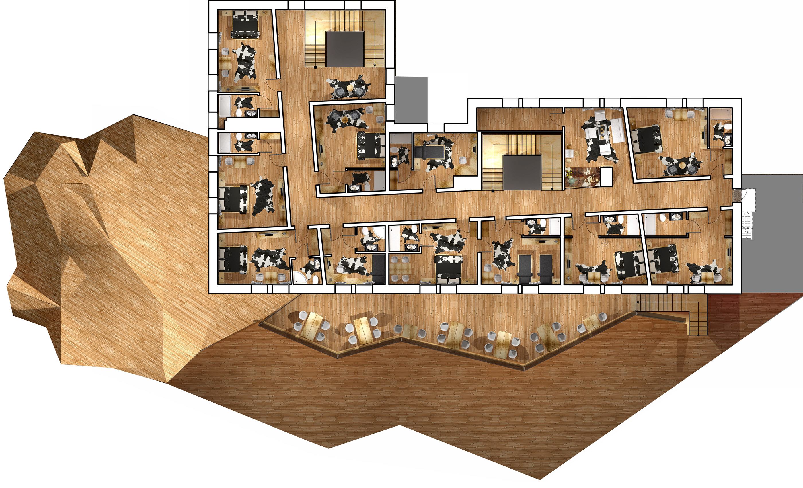 波兰山间酒店“Kalatówki”的现代传统融合设计-27