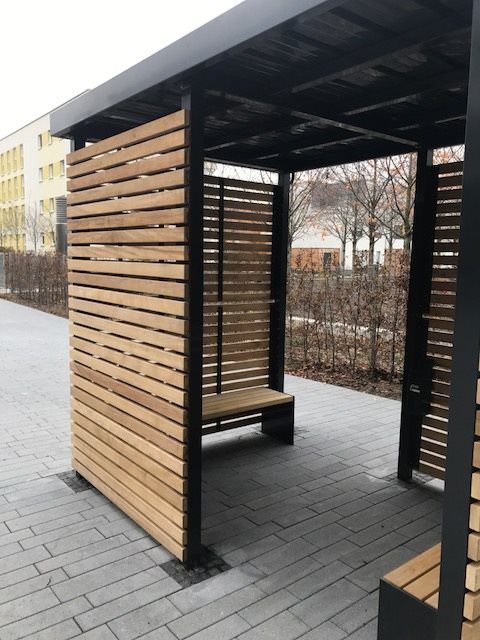 城市公共空间家具设计 · 多功能公共座椅与自行车架-15