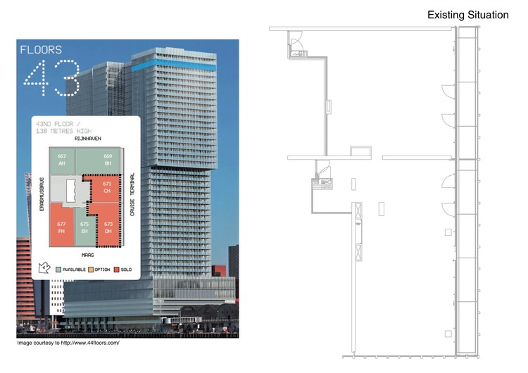 鹿特丹最大建筑顶层公寓 | 波浪式设计打造全景生活空间-10