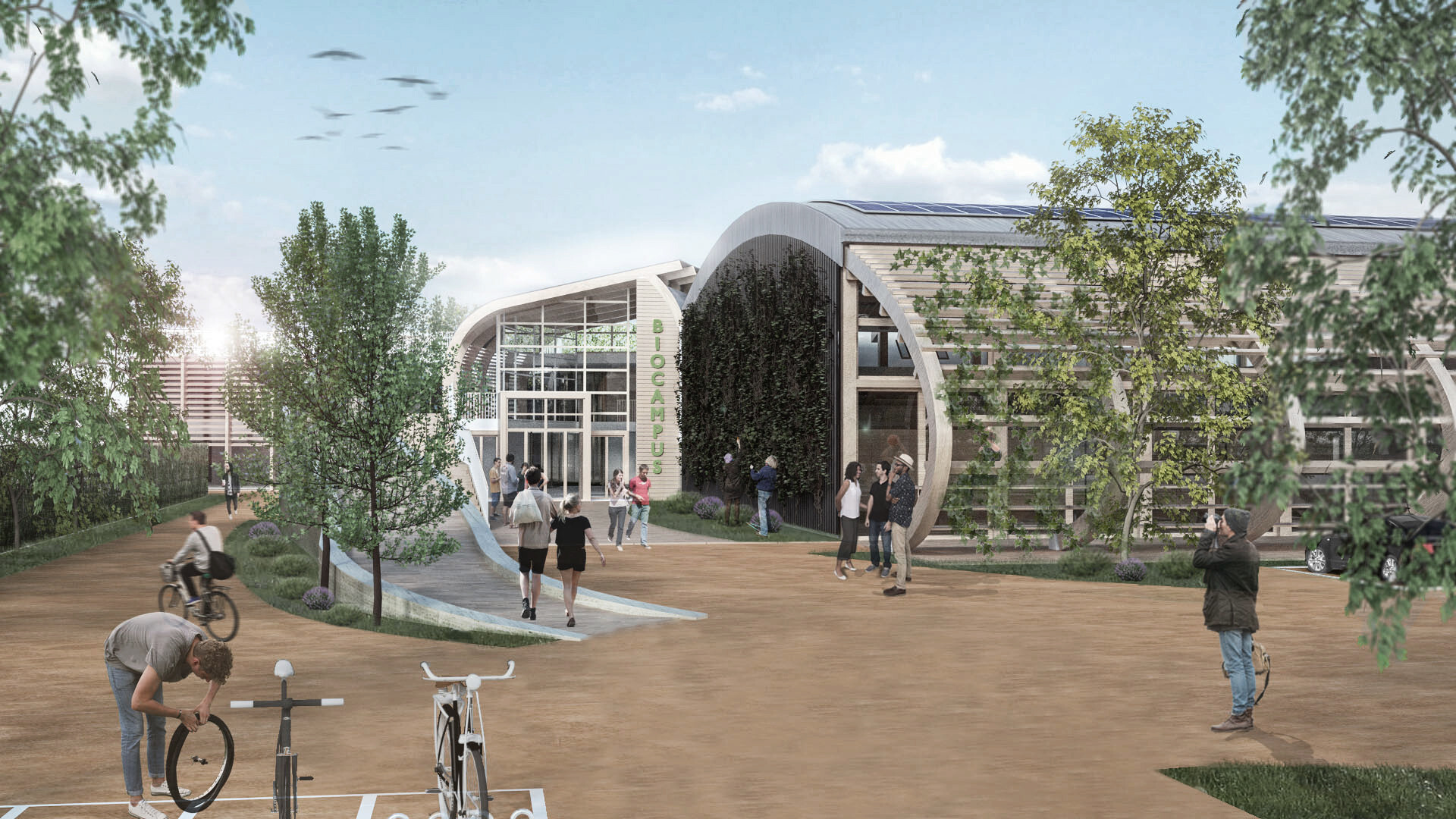 有机建筑理念下的零能耗学校设计-2