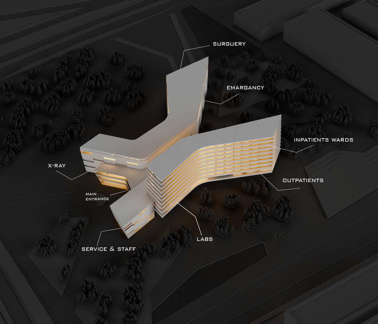 240 张床位的医院-10