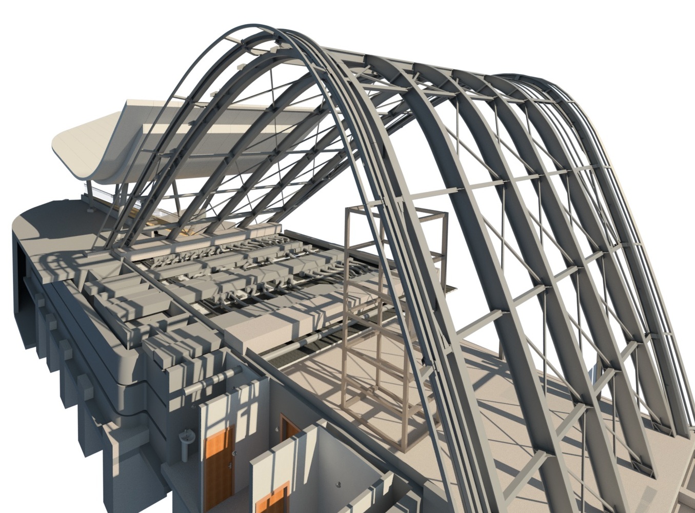 法国农业信贷银行总部,现代优雅的绿色校园-64