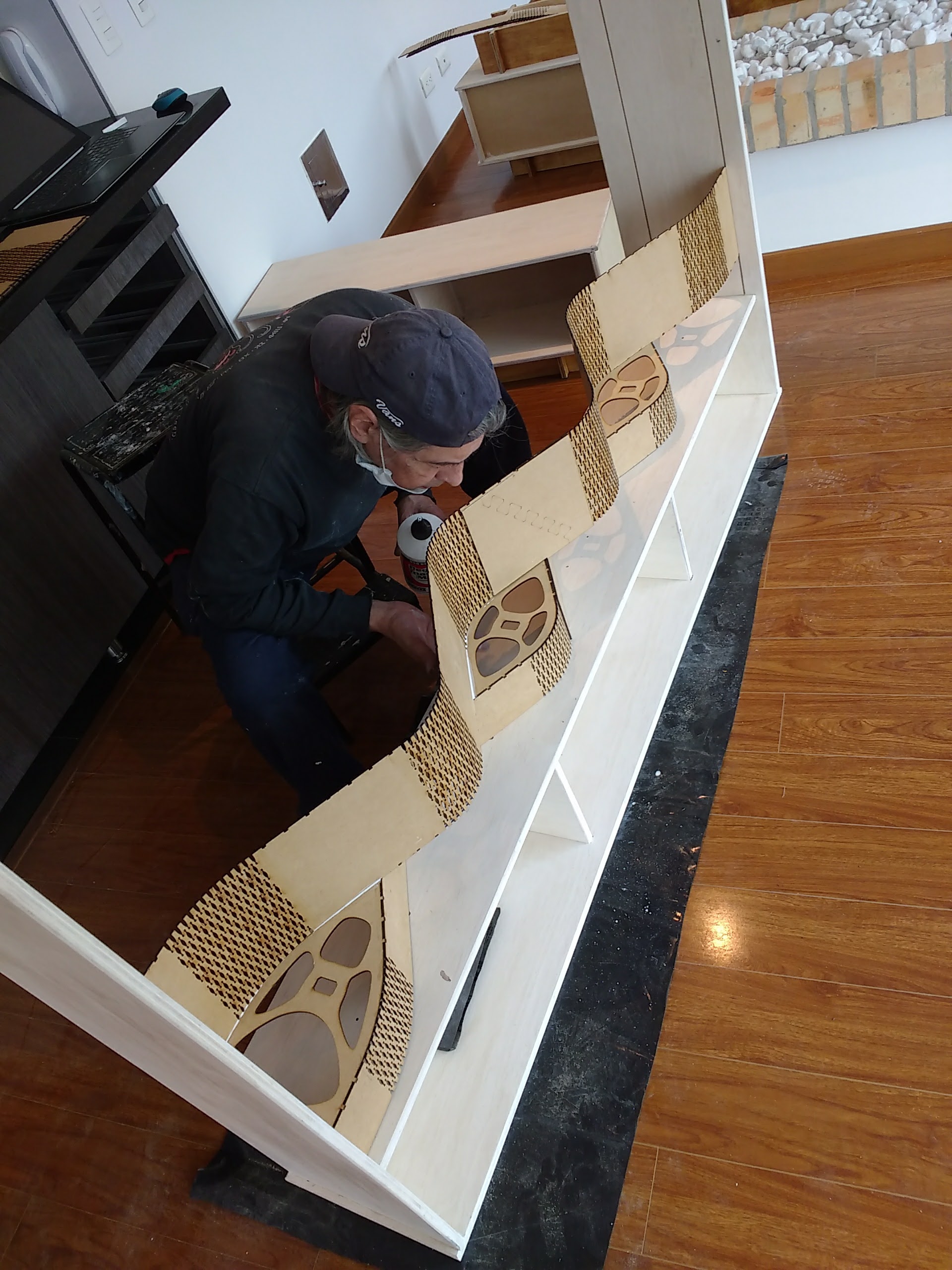 激光切割木质隔断家具设计-13