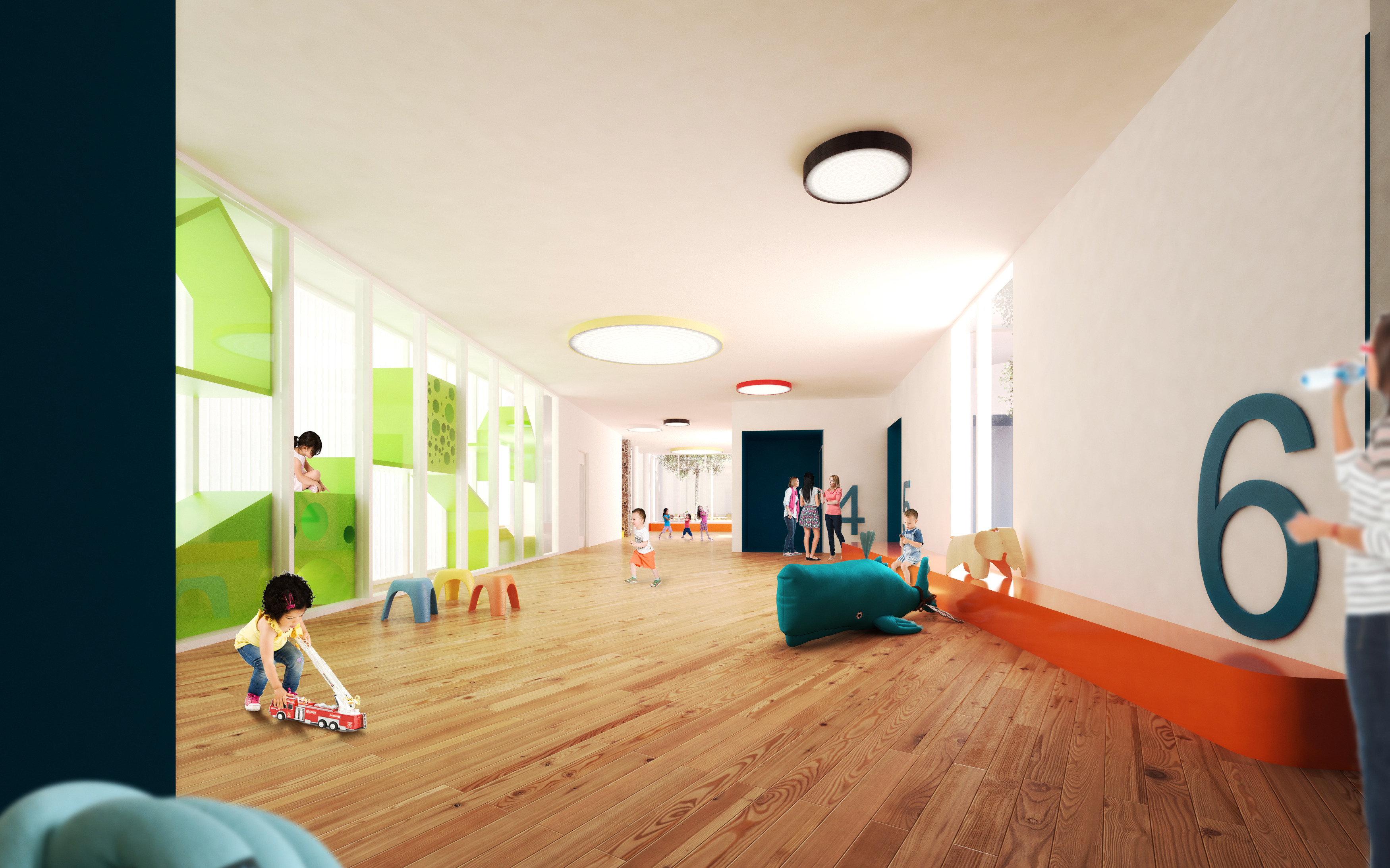 幼儿学校的梦幻空间·自然光与环保设计的完美结合-3