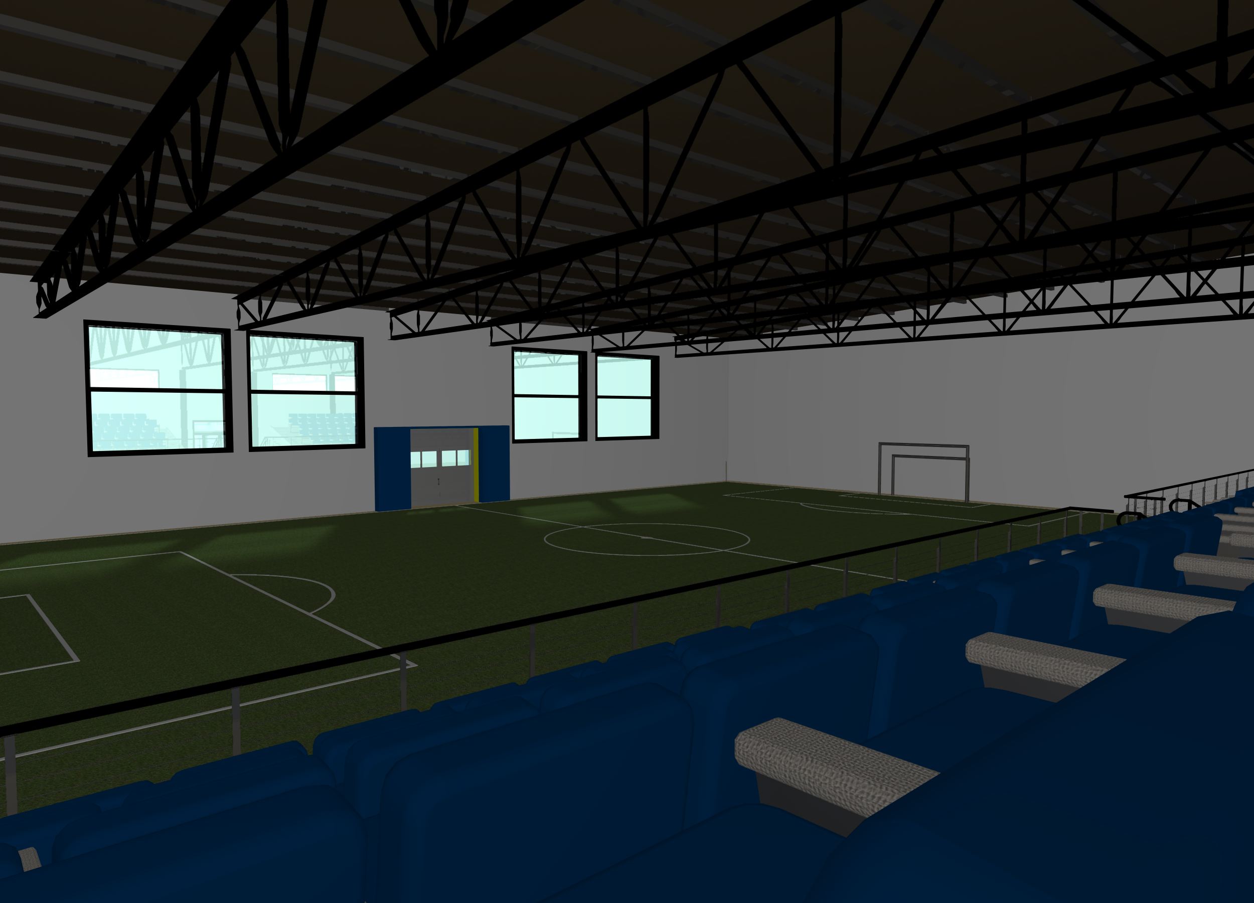 2015 年完工的混合结构体育中心设计-12