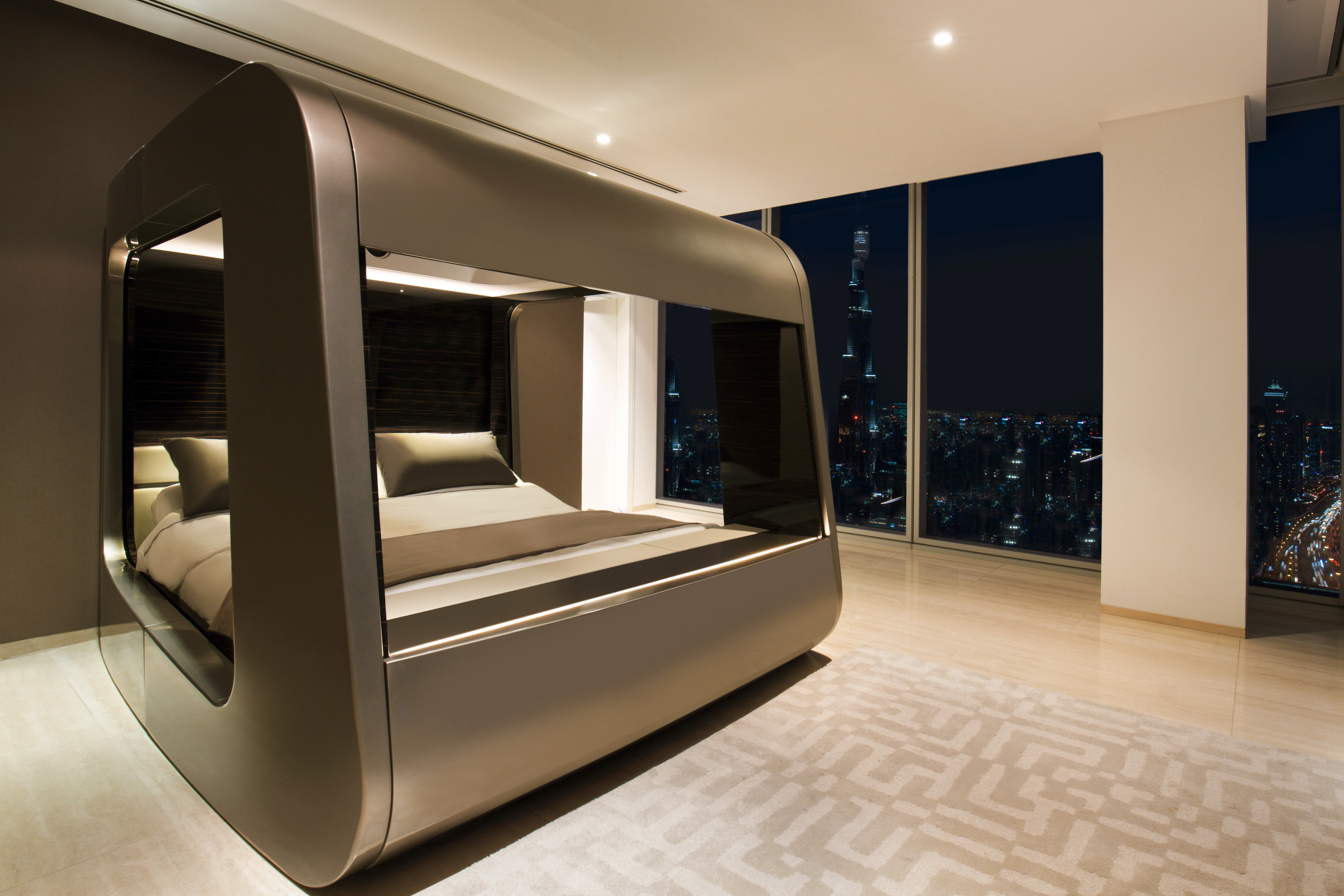 迪拜私人住宅中的高科技睡眠舱——HiCan-5