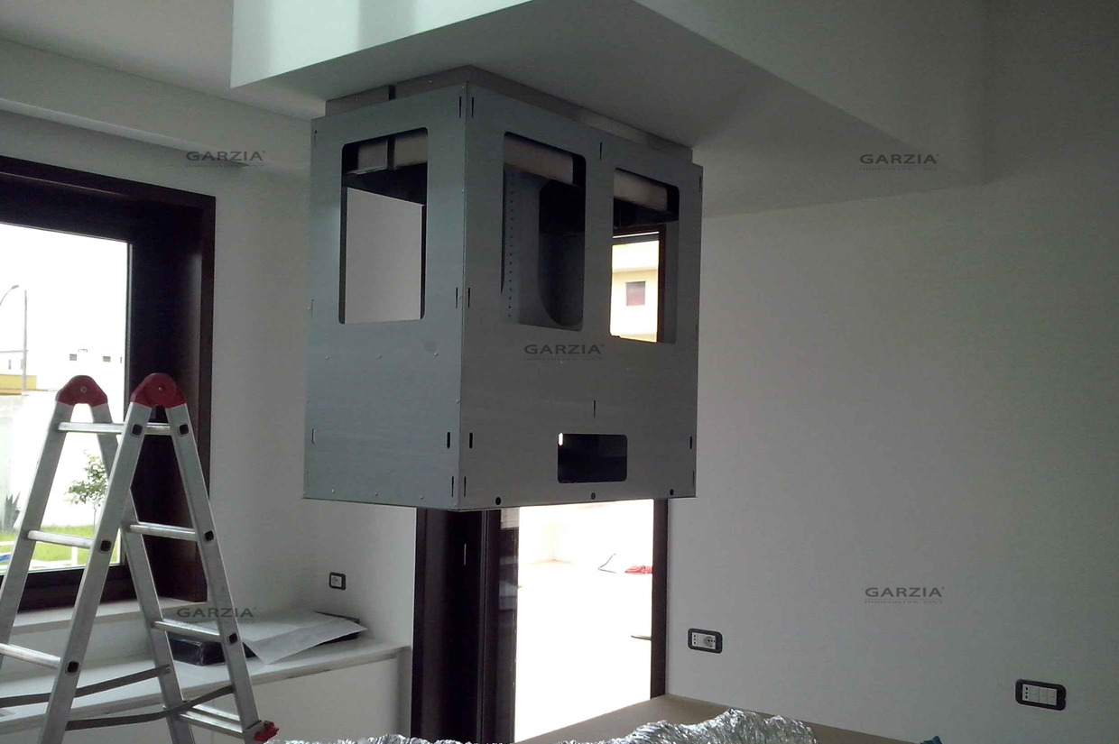 严苛现代厨房，木纹质感白橡木开放式厨房台面-13