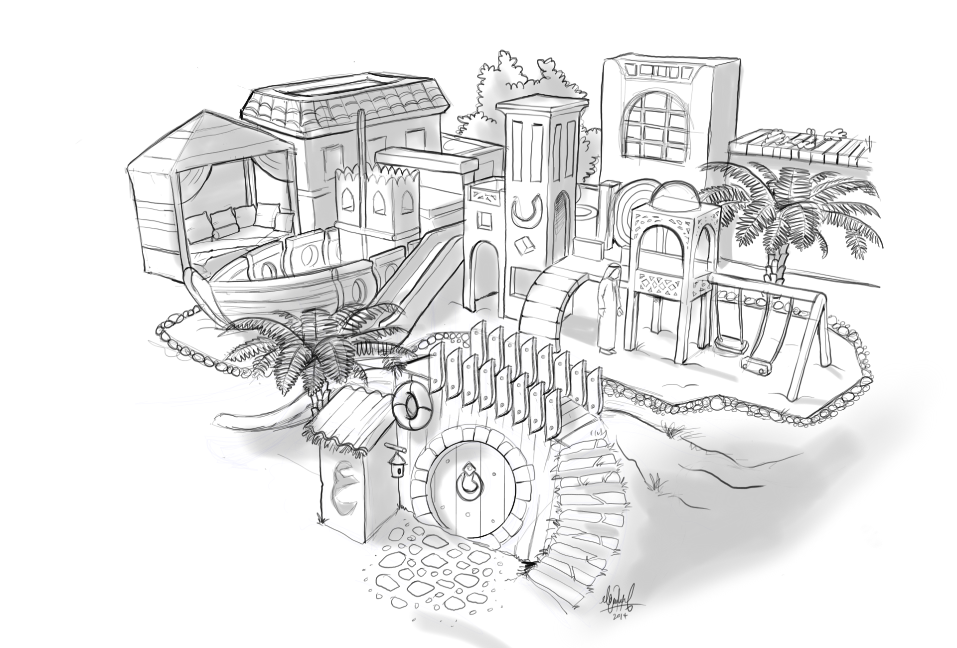 Sesame Street Concept Design (Arabic Version)-5