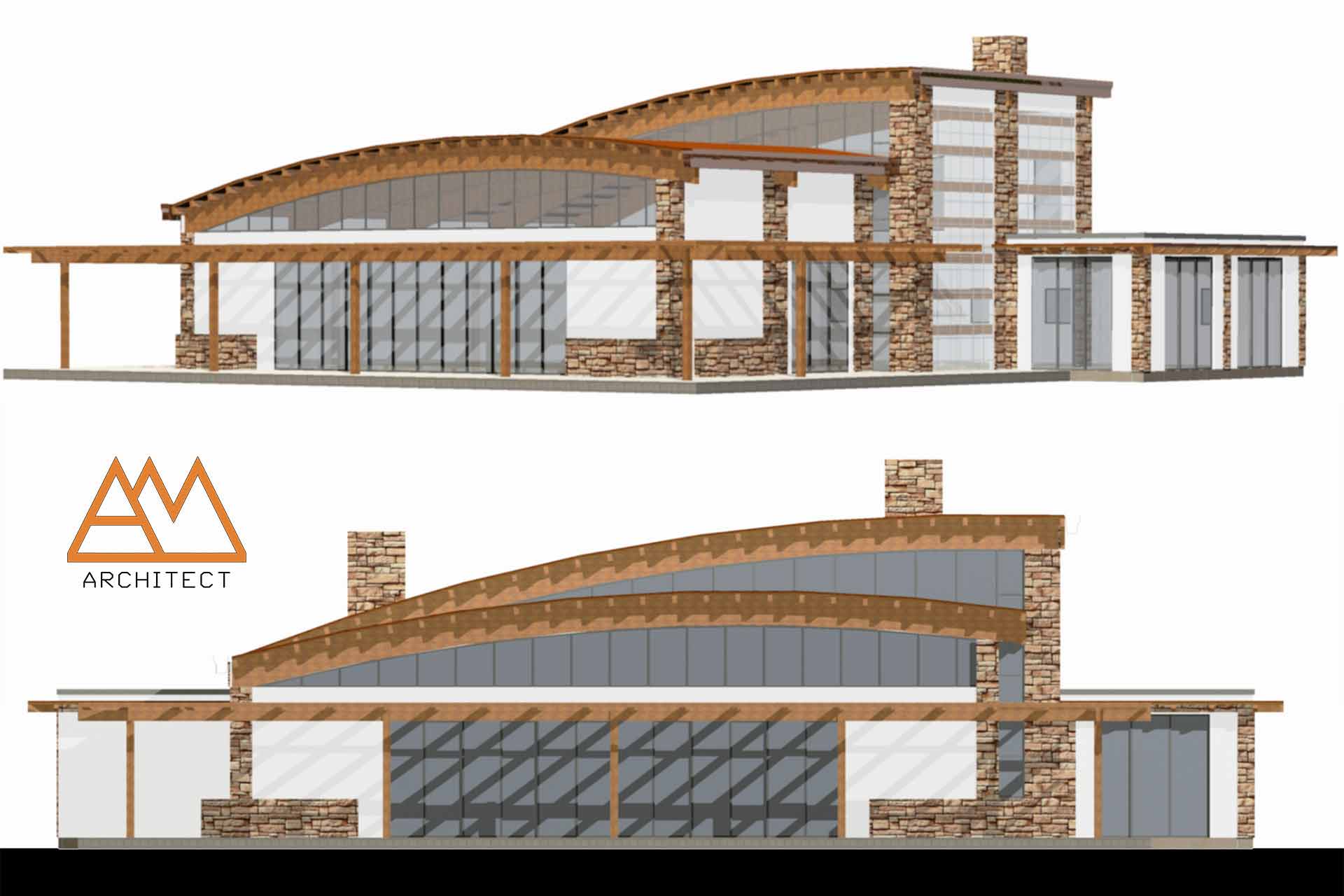 线性几何风格建筑 | 轻盈空间与充足光照的完美结合-13