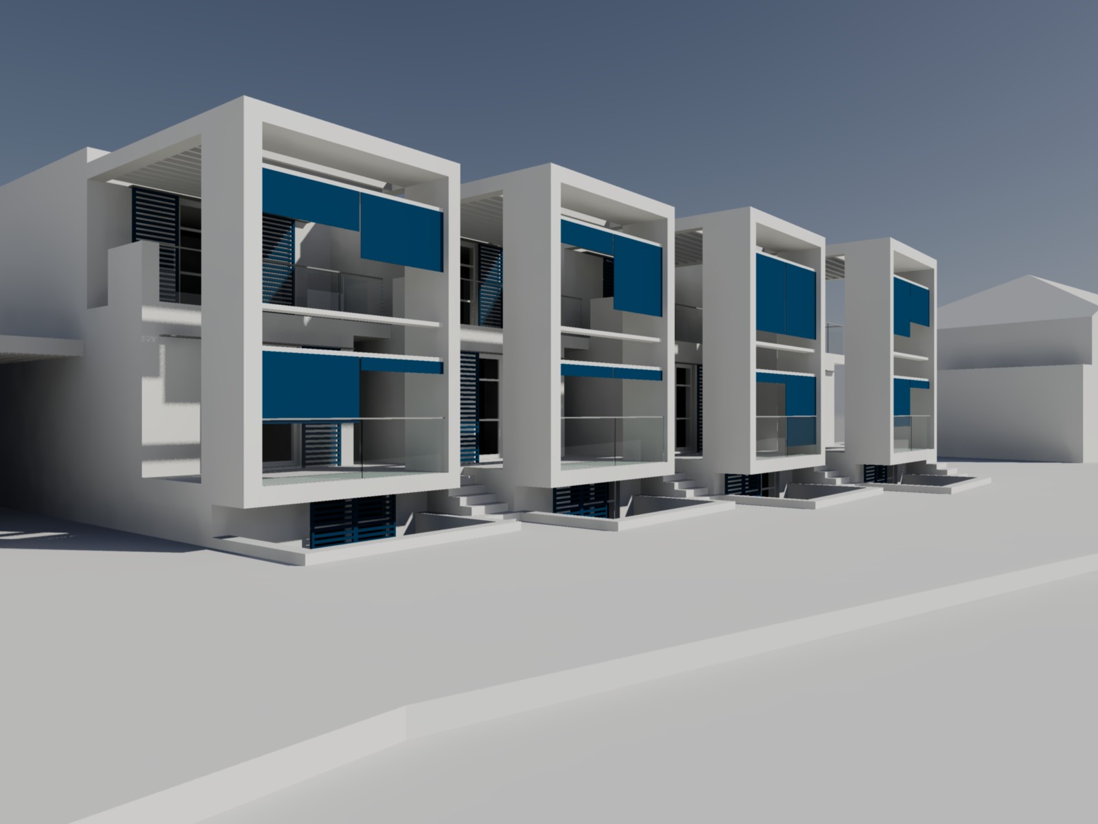 意式四层联排别墅设计-4