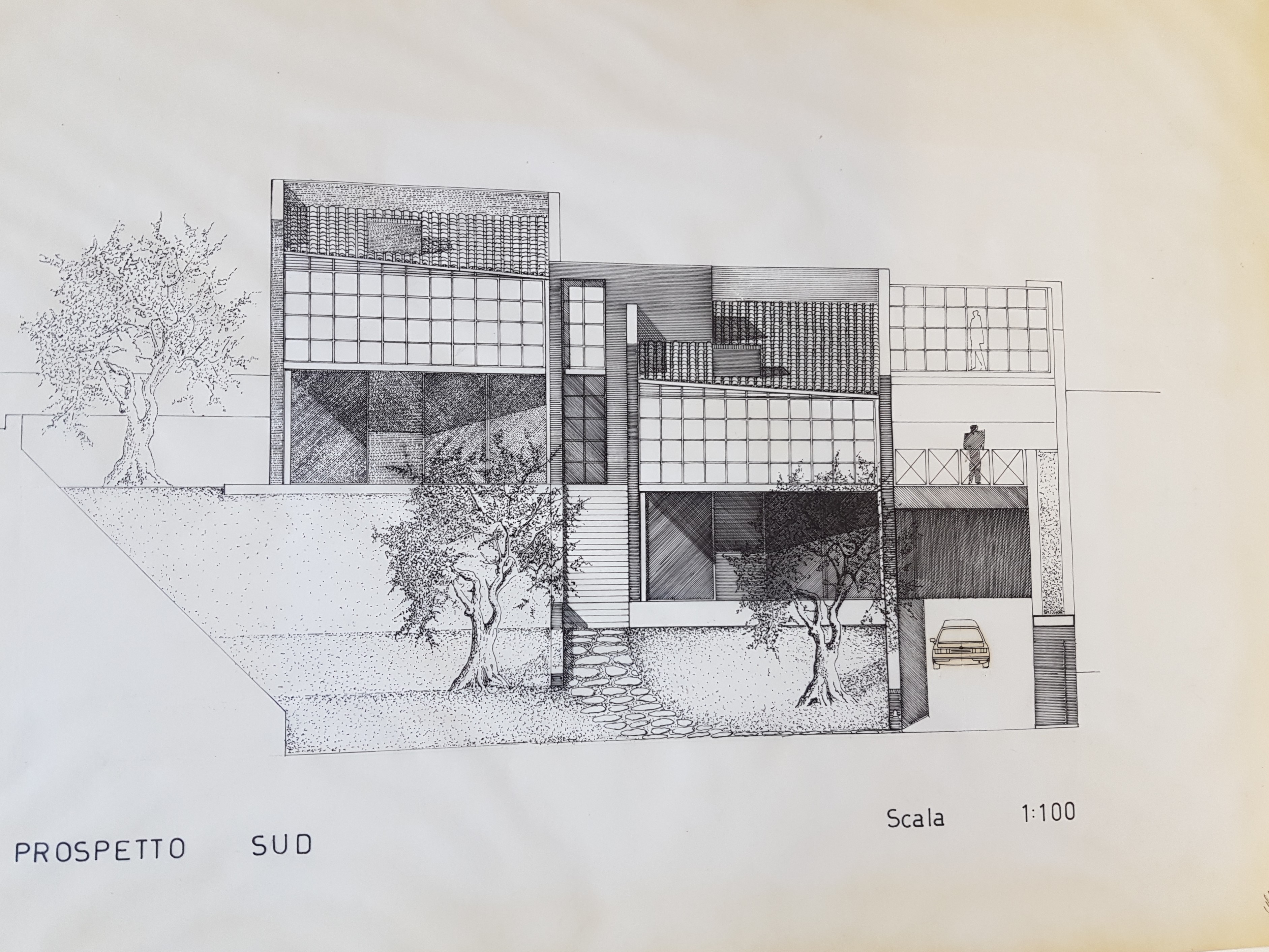 意大利橄榄树丛中的双层别墅设计-7