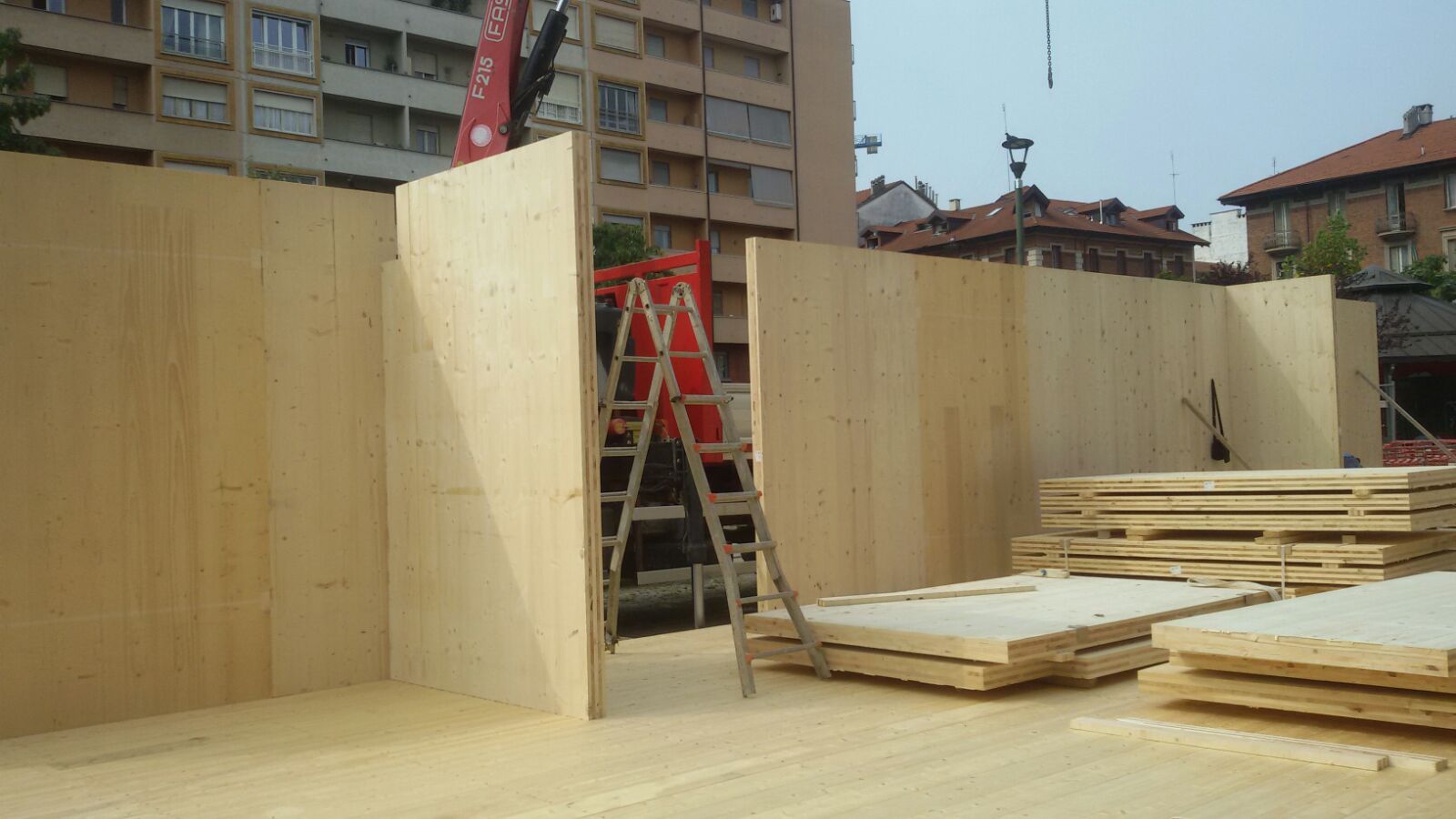 意大利都灵智能城市 Connego 公共广场木结构建筑-7