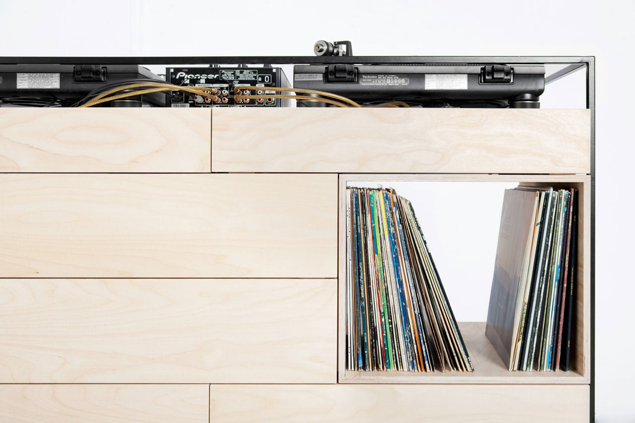 模块化唱片柜 设计巧妙收纳音乐情怀-8