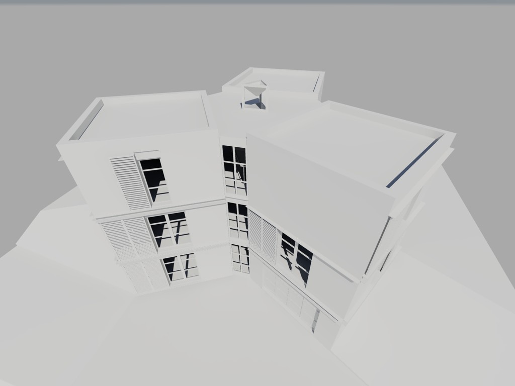 倾斜地块上的现代住宅设计-1