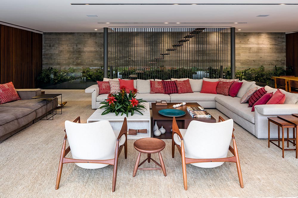 巴西里约热内卢 JZL 住宅——室内外边界模糊的大空间设计-10