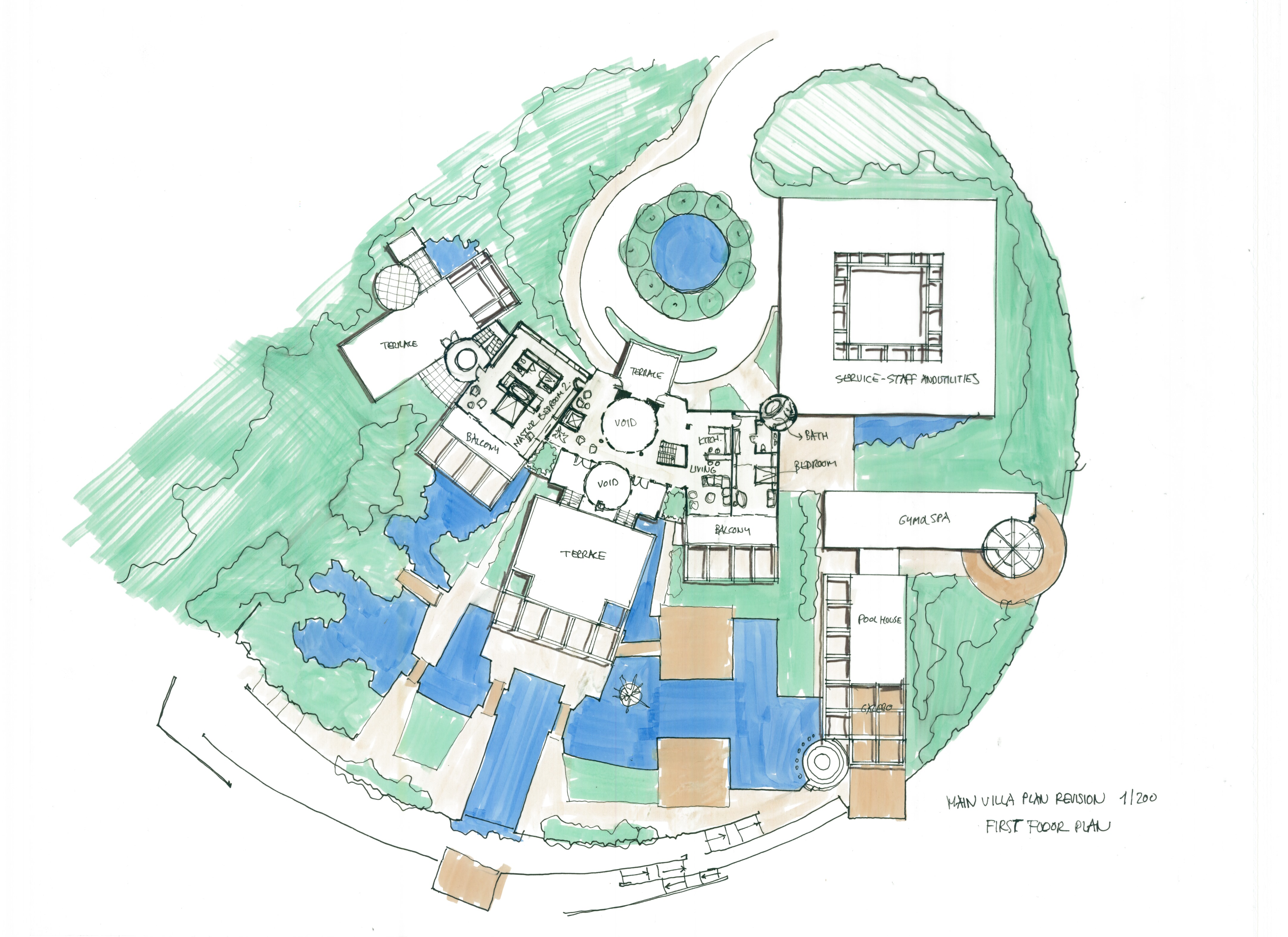 未实现的土耳其巴特鲁姆豪华私人庄园设计-3