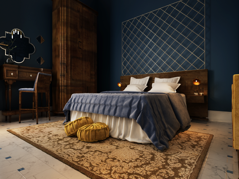 三维酒店客房设计展现空间魅力-5