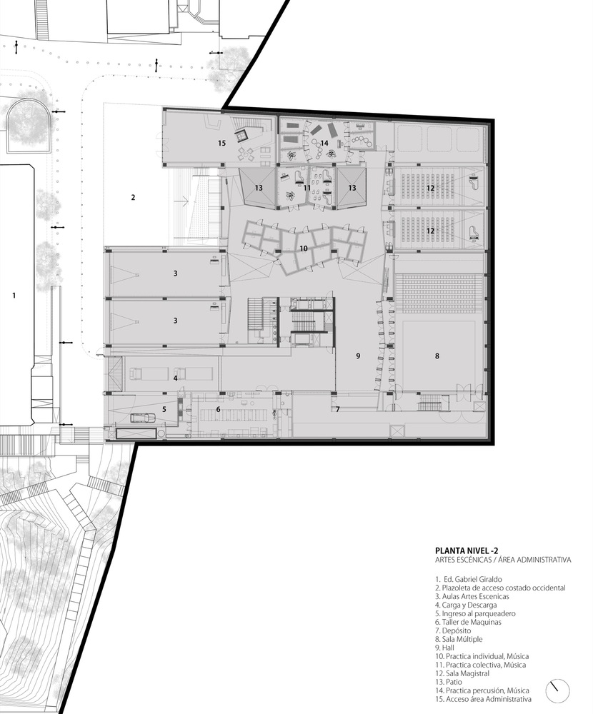 波哥大杰弗里亚大学艺术学院新建筑,城市与自然交融-79