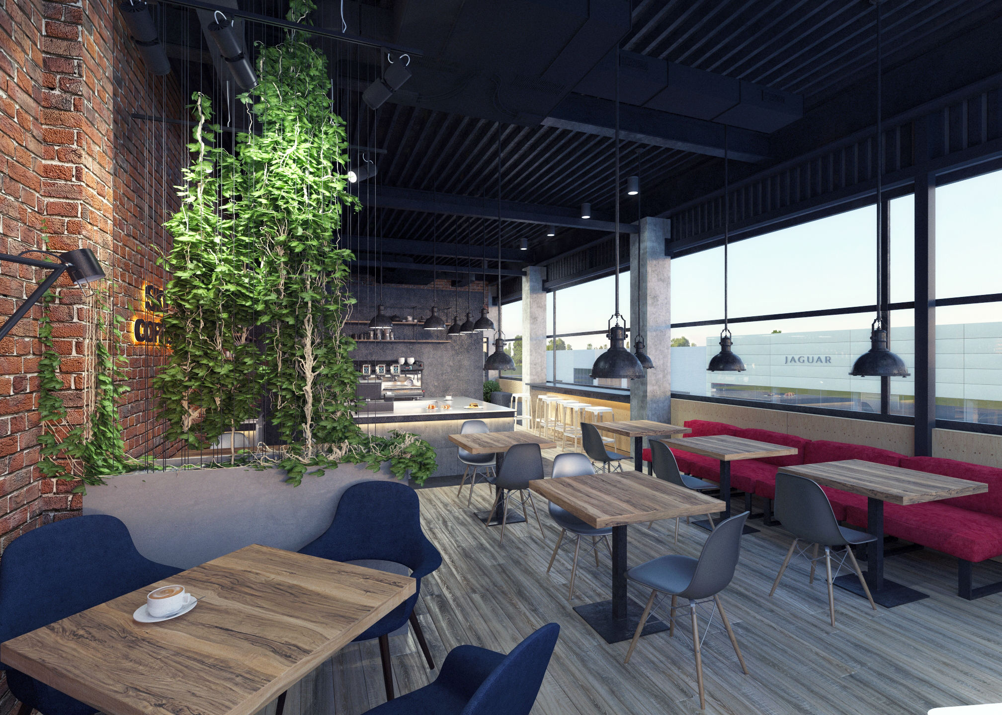 乌克兰航空城 SKY COFFEE 厅，Bulatov 的现代设计-7