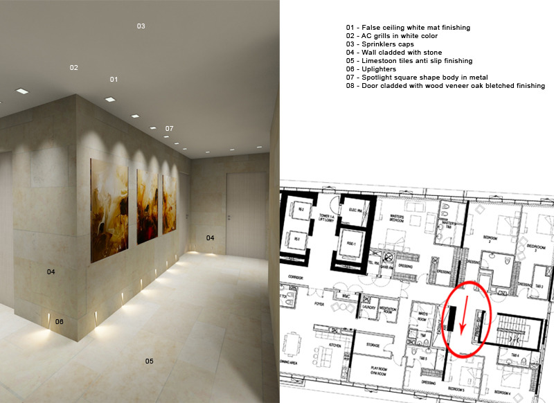 迪拜豪华顶层公寓室内设计-39