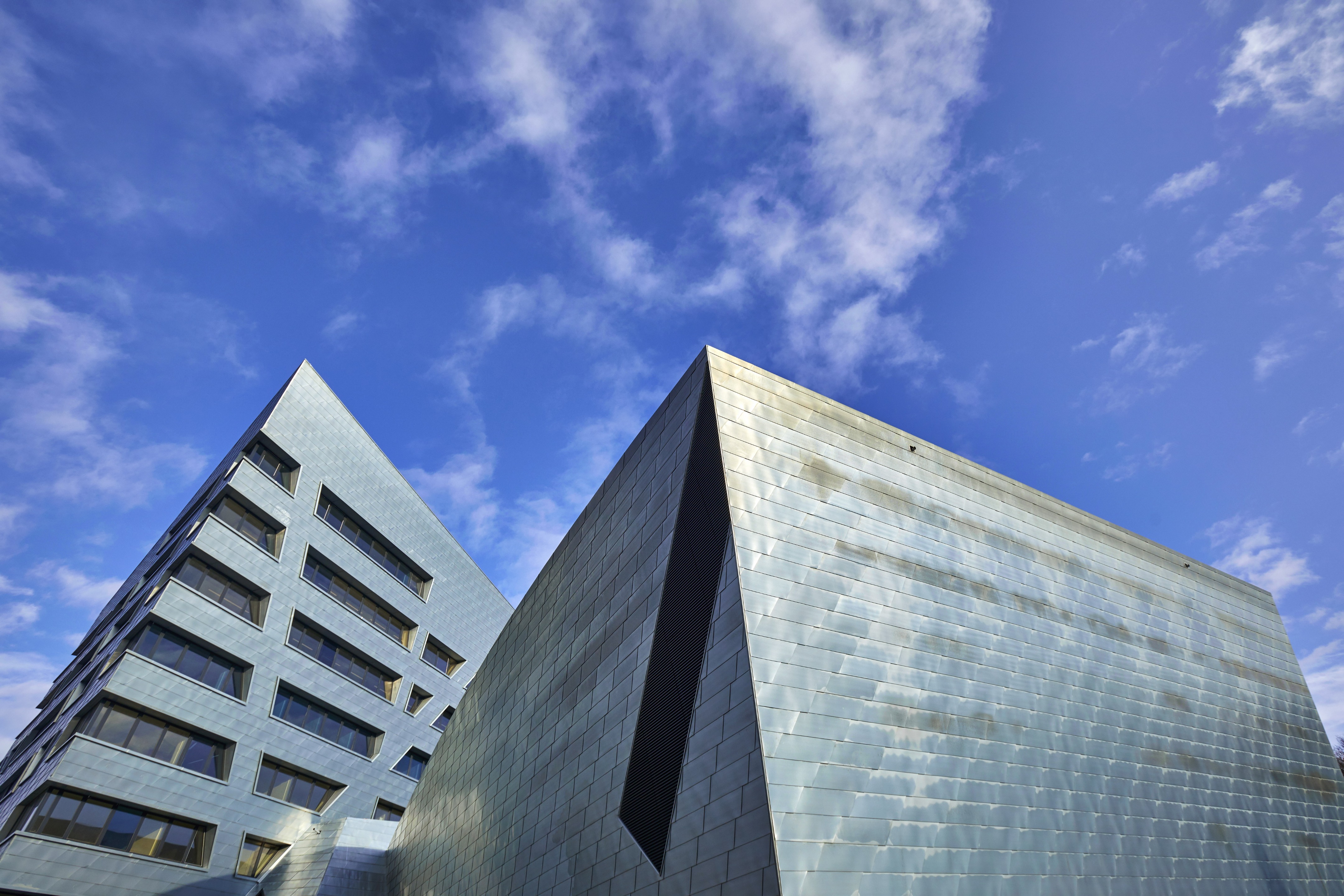 Durham 大学新 Ogden 中心 | 螺旋形木质立面与可持续设计的完美结合-1