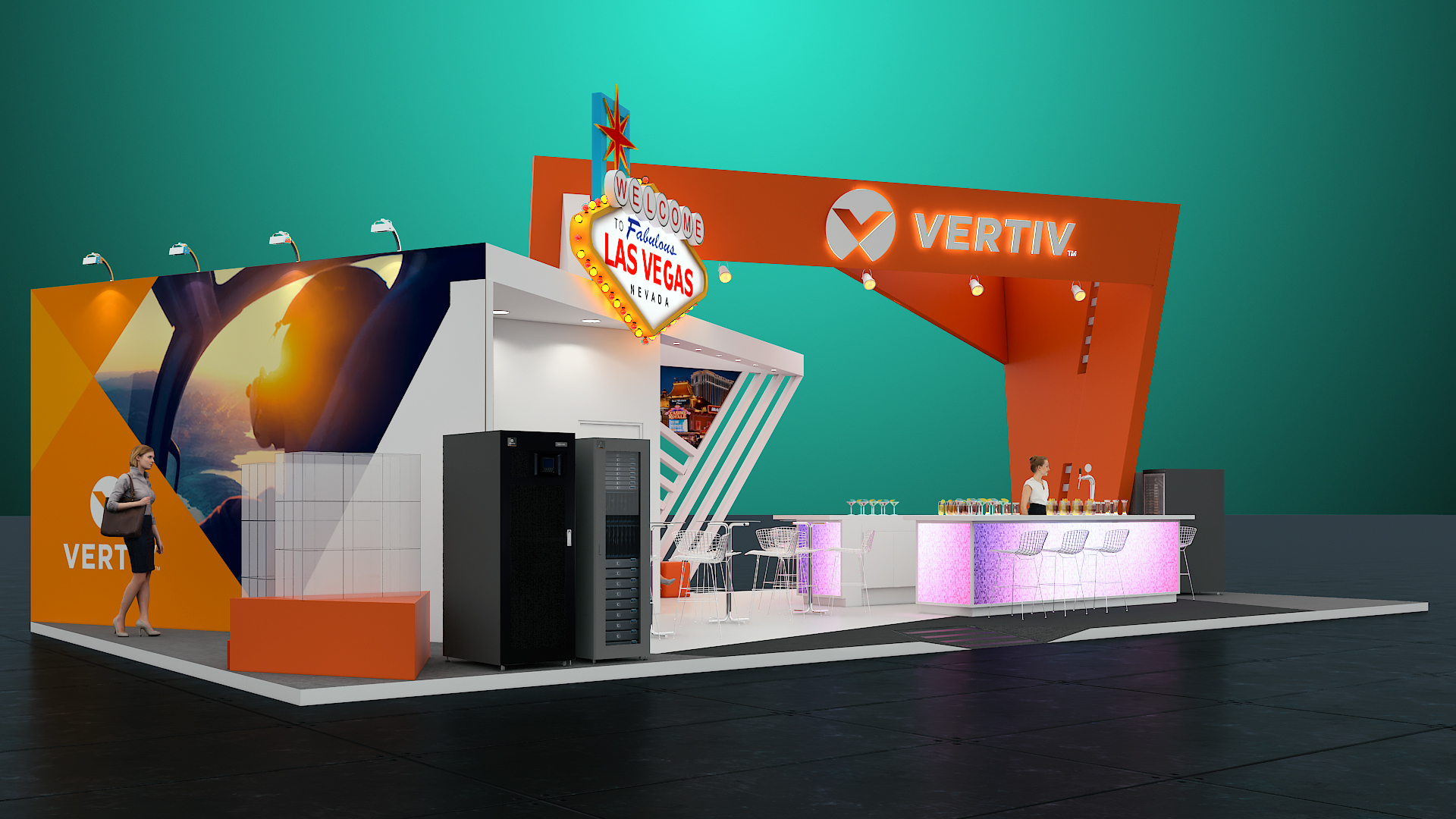 巴西 Vertiv98 平米网络中心 现代简约风格-2