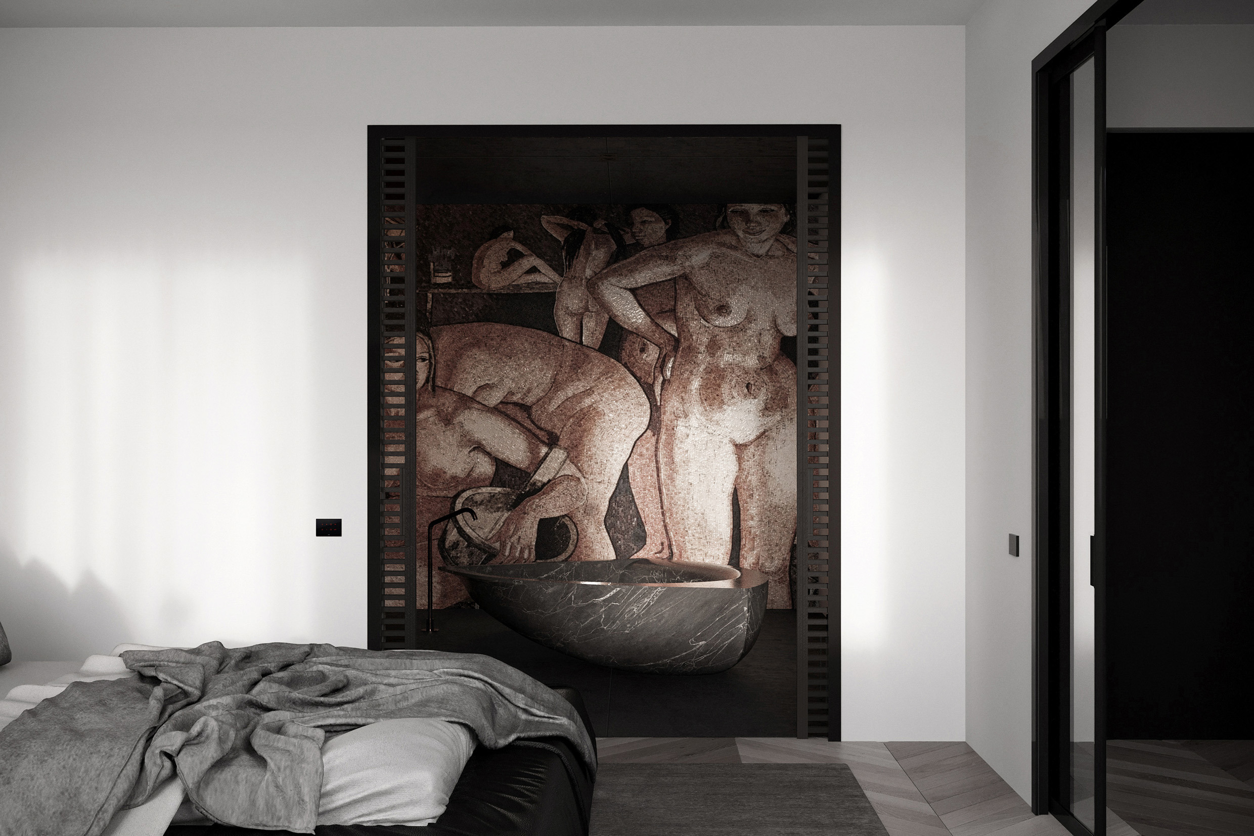 米兰中心 300 平米空中别墅，艺术与自然的和谐融合-11