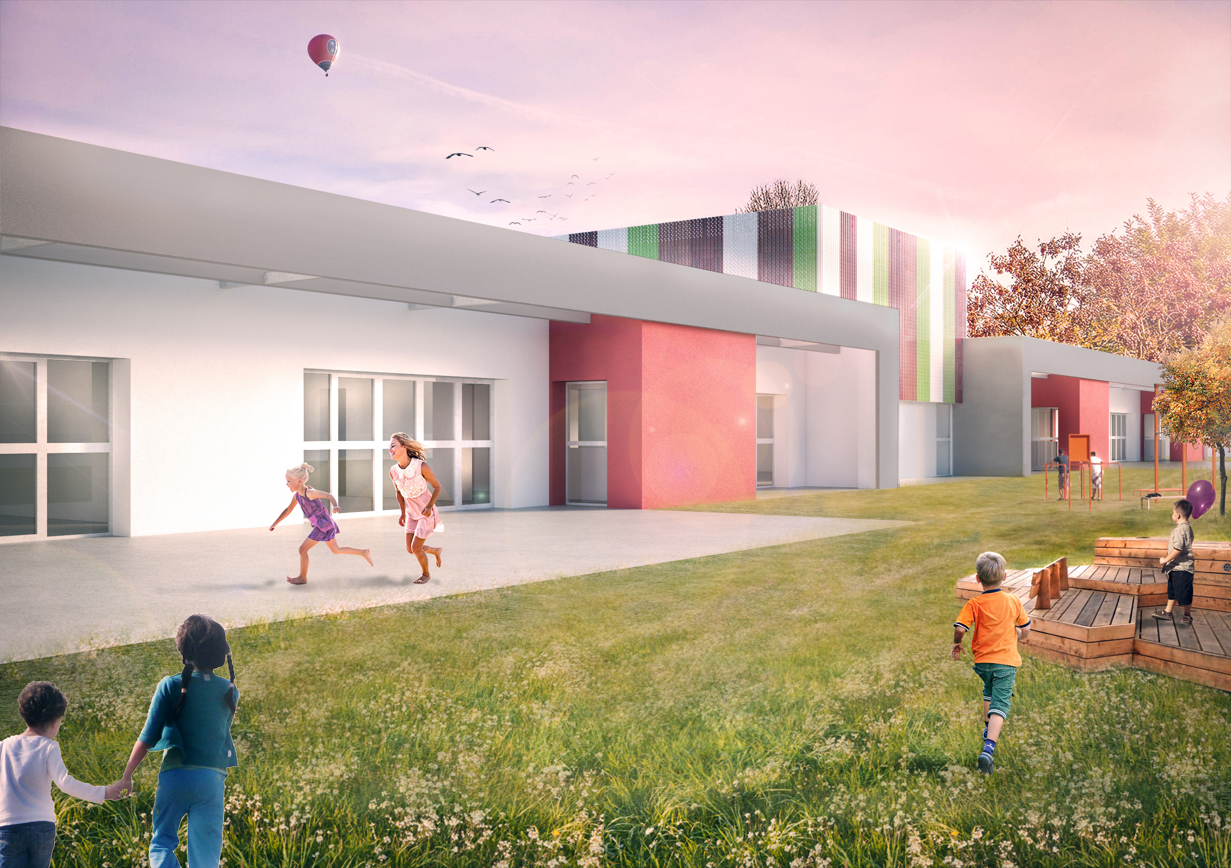 意大利 Verona 市 San Bonifacio 幼儿园设计-1