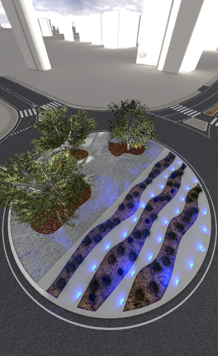 巴里市 via Amendola 道路绿化设计-11