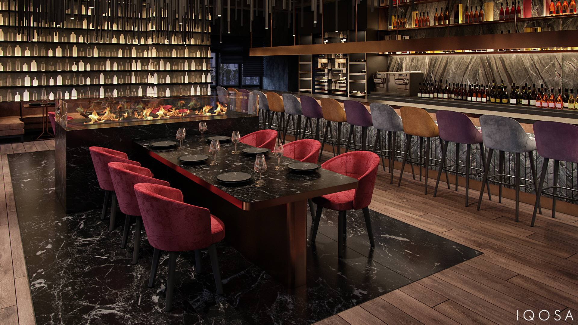 欧式高档餐厅 | 自然材料与精致设计的完美融合-5