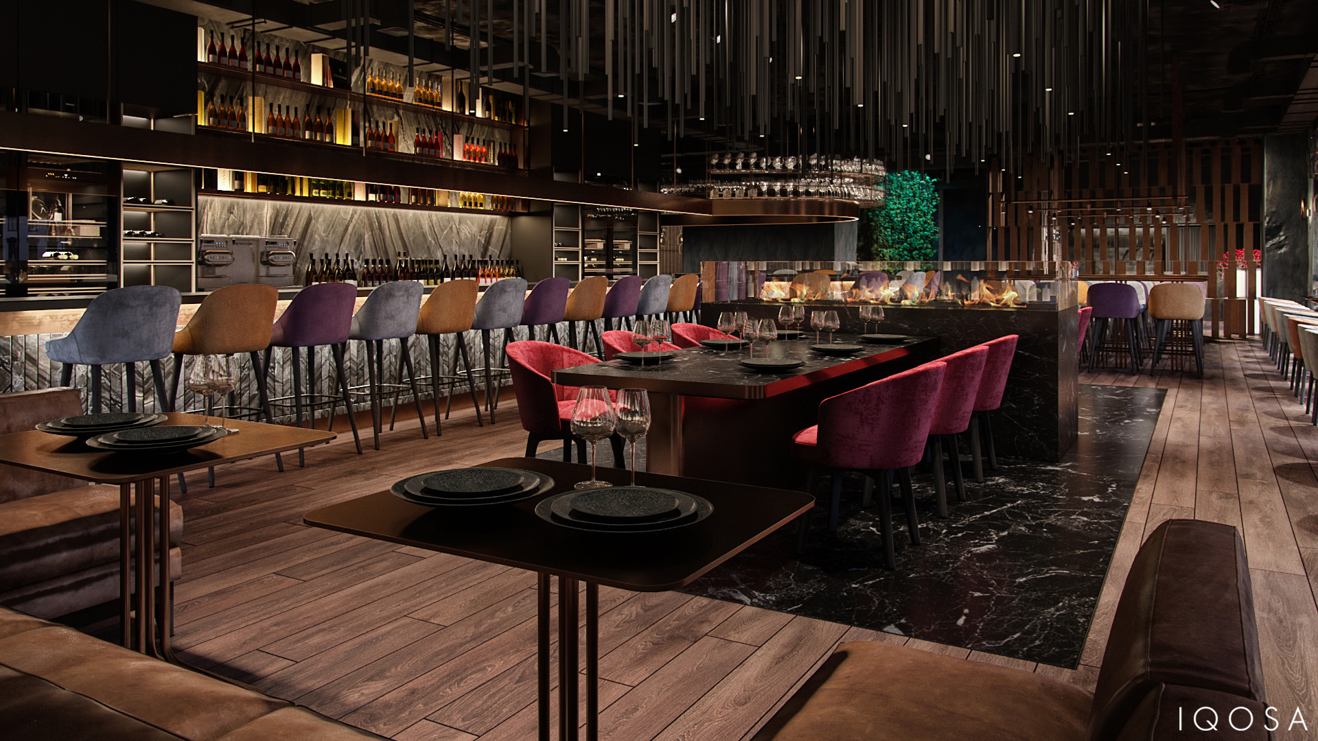 欧式高档餐厅 | 自然材料与精致设计的完美融合-7