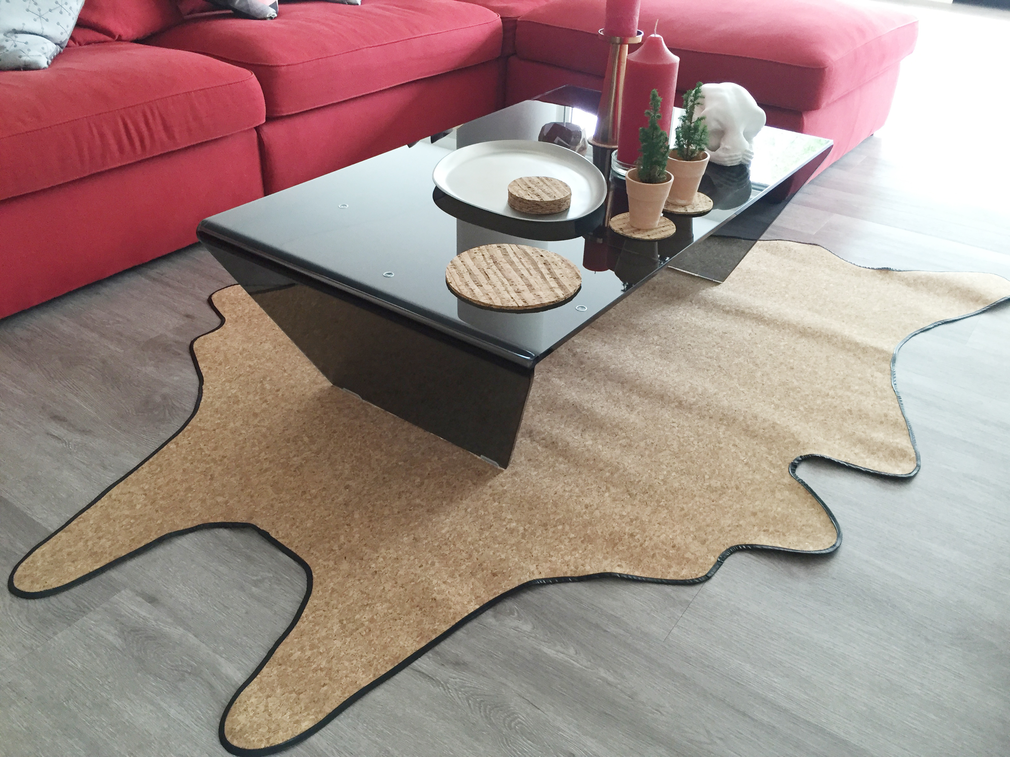 VEGAN 牛皮质地地毯-25