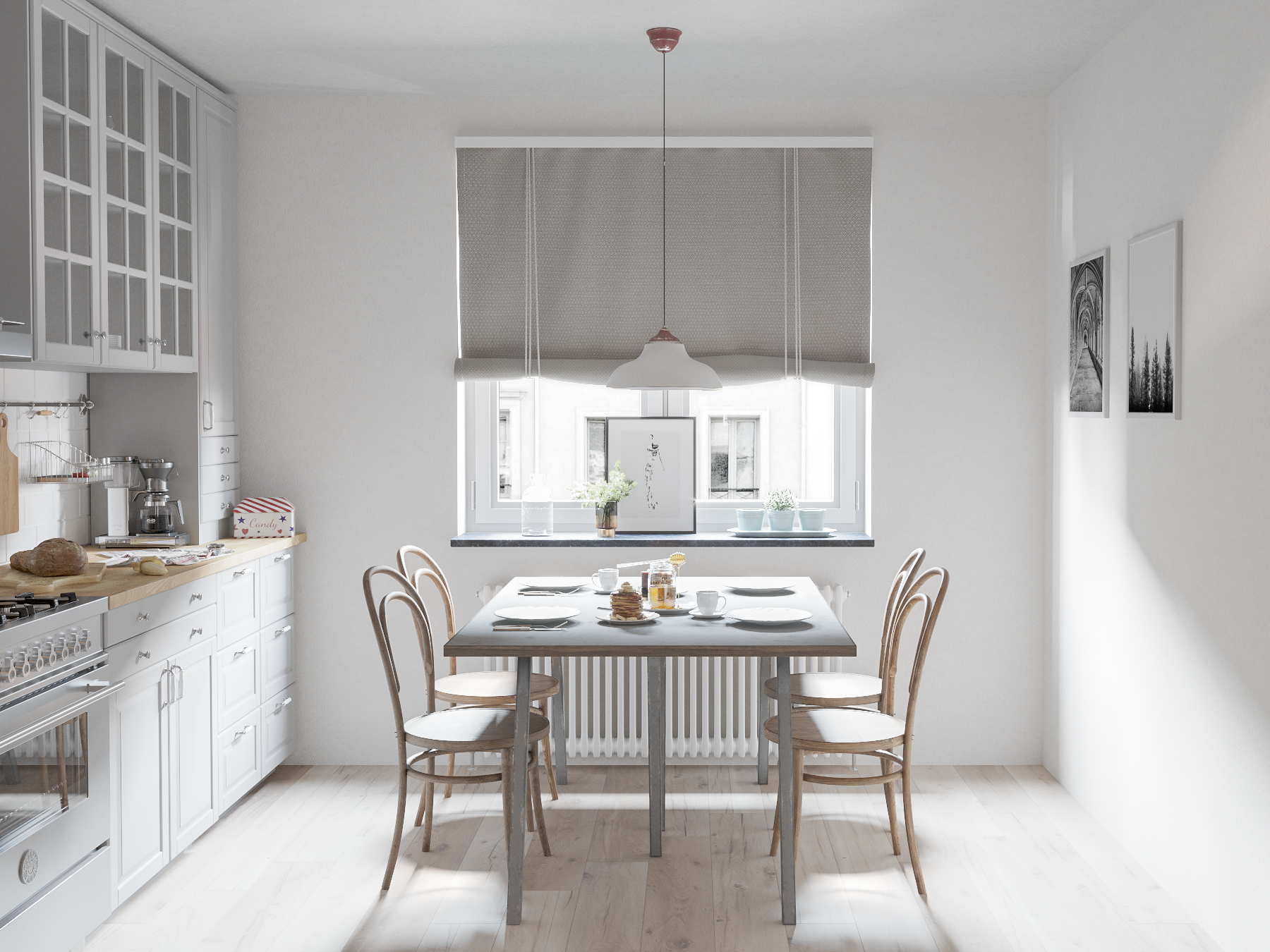 Scandinavian Interior (3ds max, Corona)-6