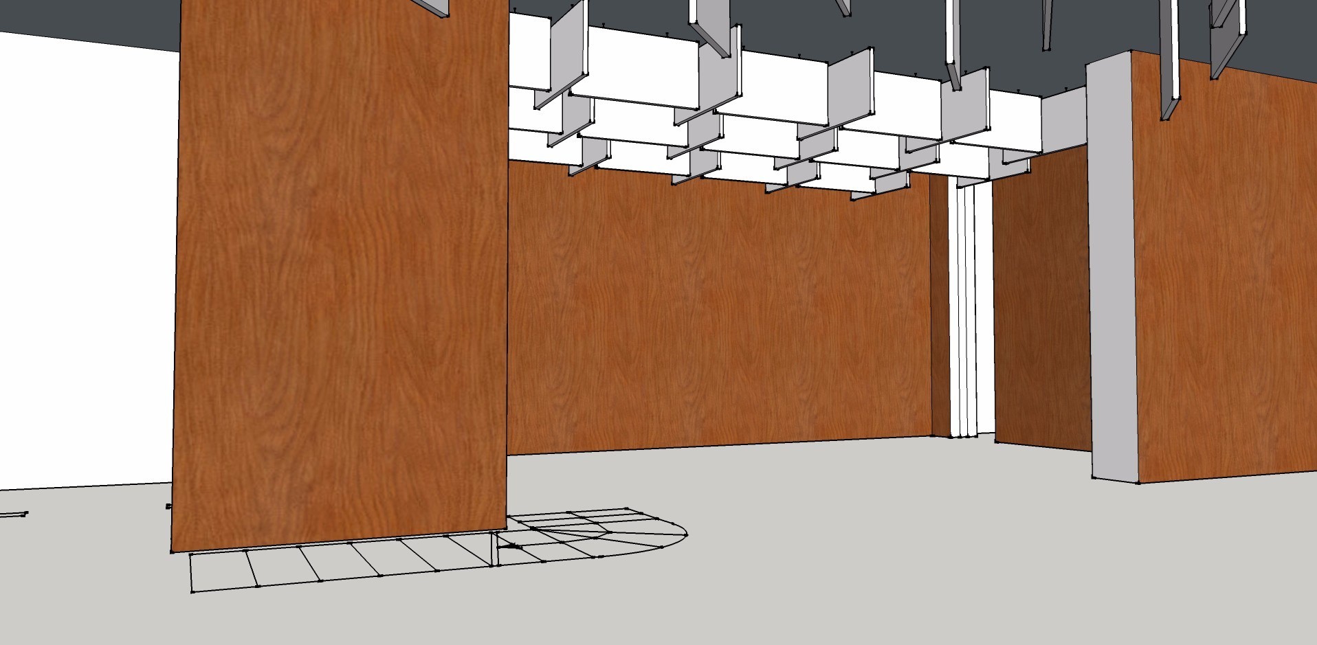 三维立体渲染餐厅环境声学设计-11
