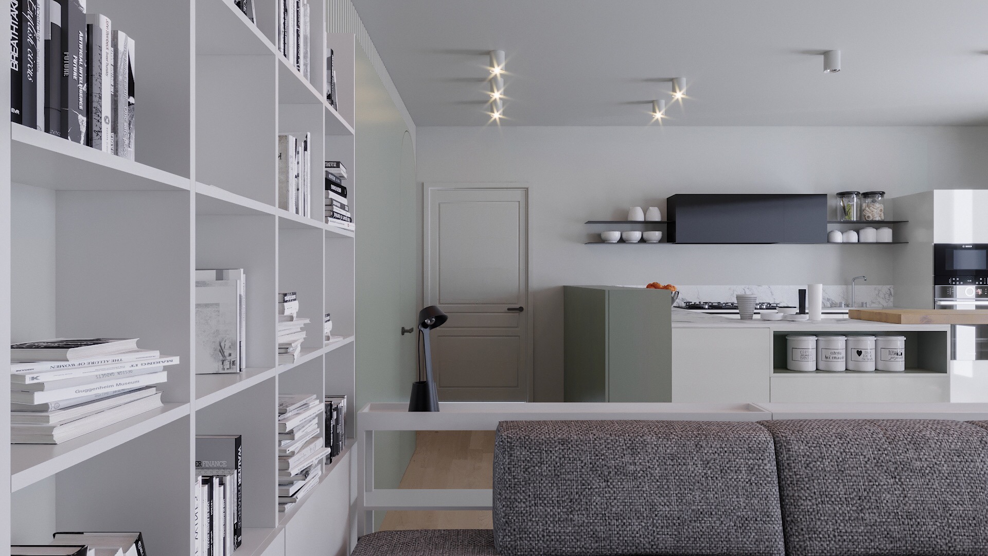 意大利湖畔公寓的现代翻新-3