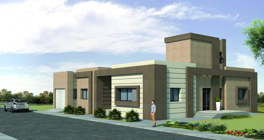 现代简约风独栋别墅设计-1