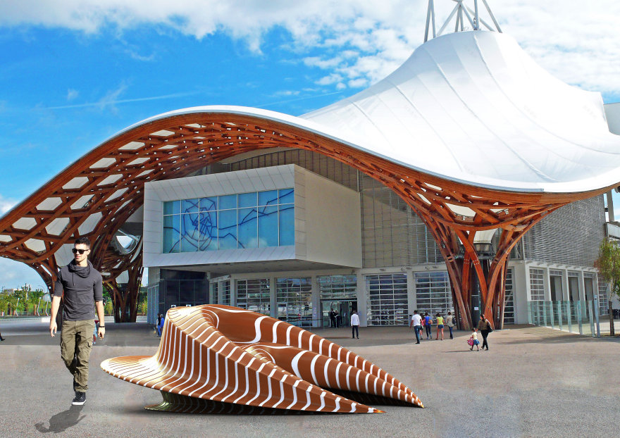 新月型公共座椅——现代建筑与室内空间的完美融合-9