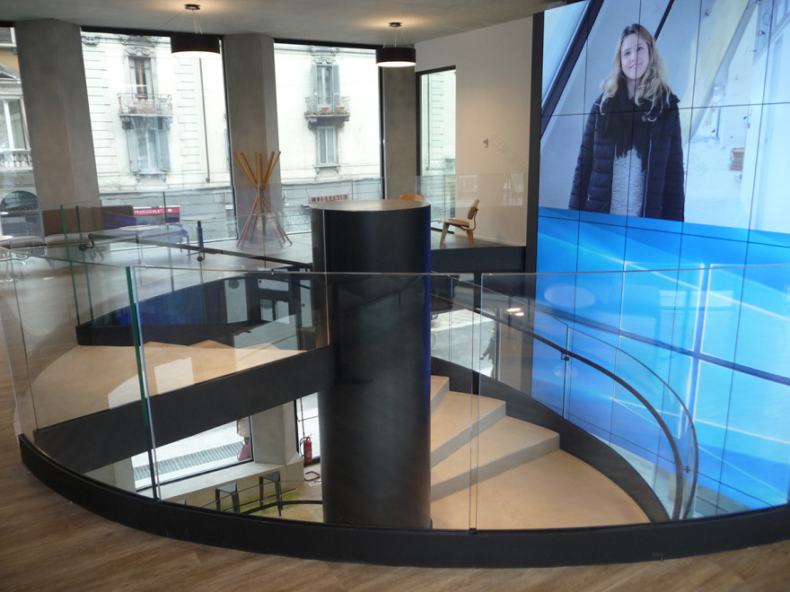 微软米兰新总部螺旋楼梯设计-27