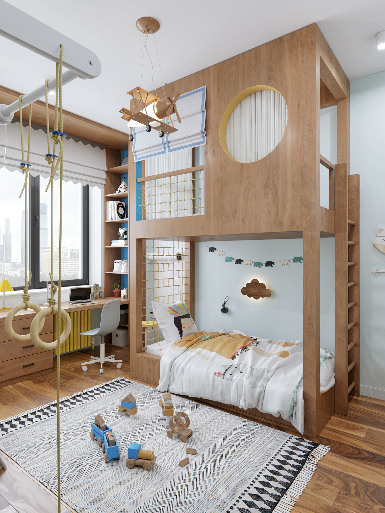 莫斯科 116 平米暗黑系室内设计-21