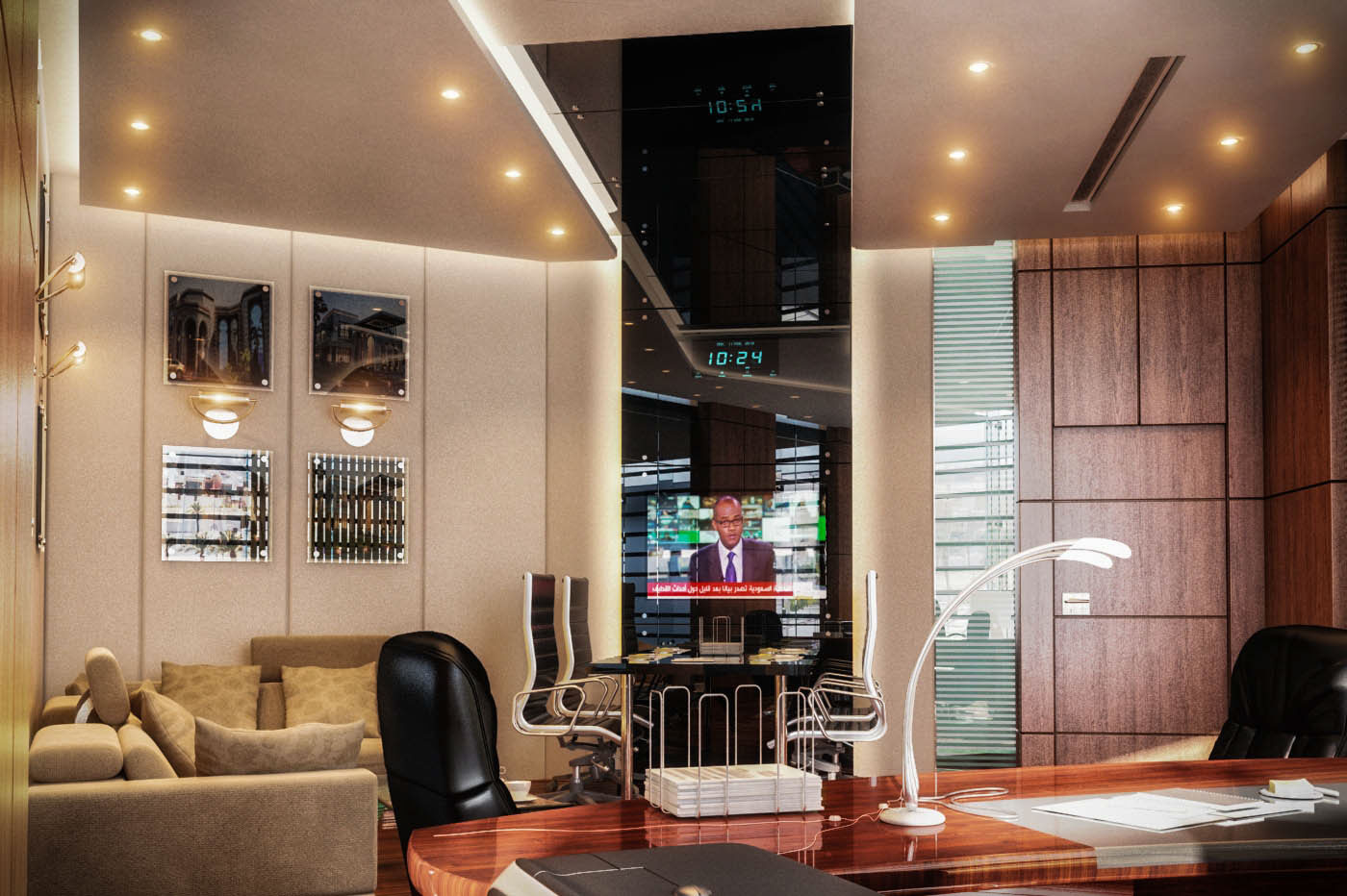 2016 年沙特阿拉伯 Adwaa Al Arab 总部室内设计-3
