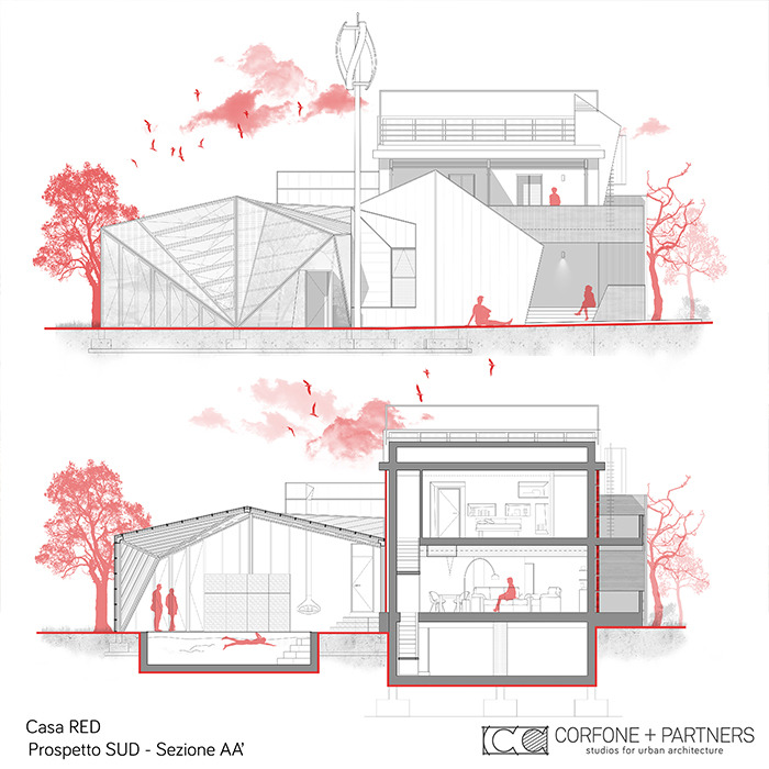 意大利乡村别墅“Casa RED”绿色环保设计-12