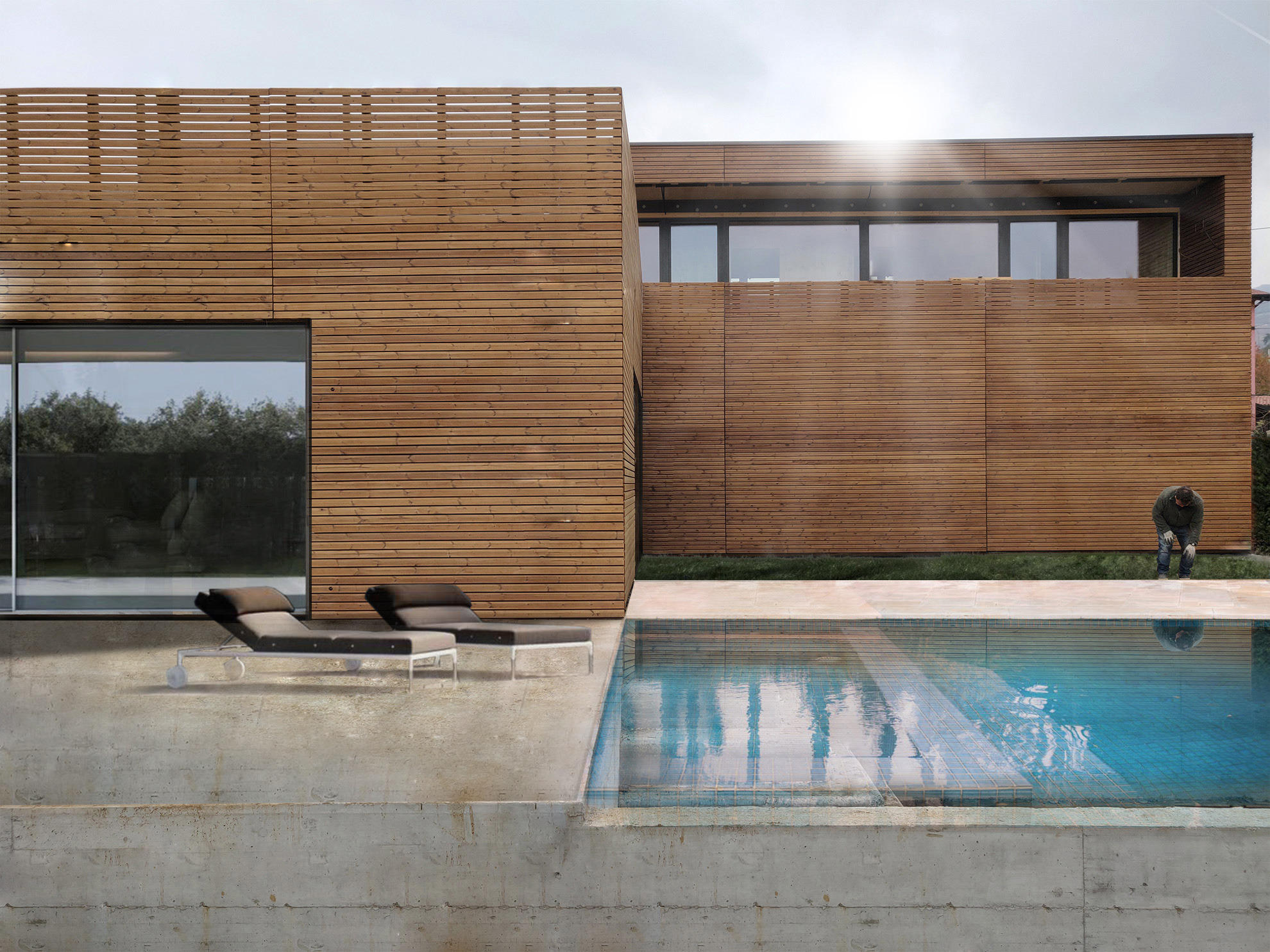 2019 年完成的被动式木结构别墅-2