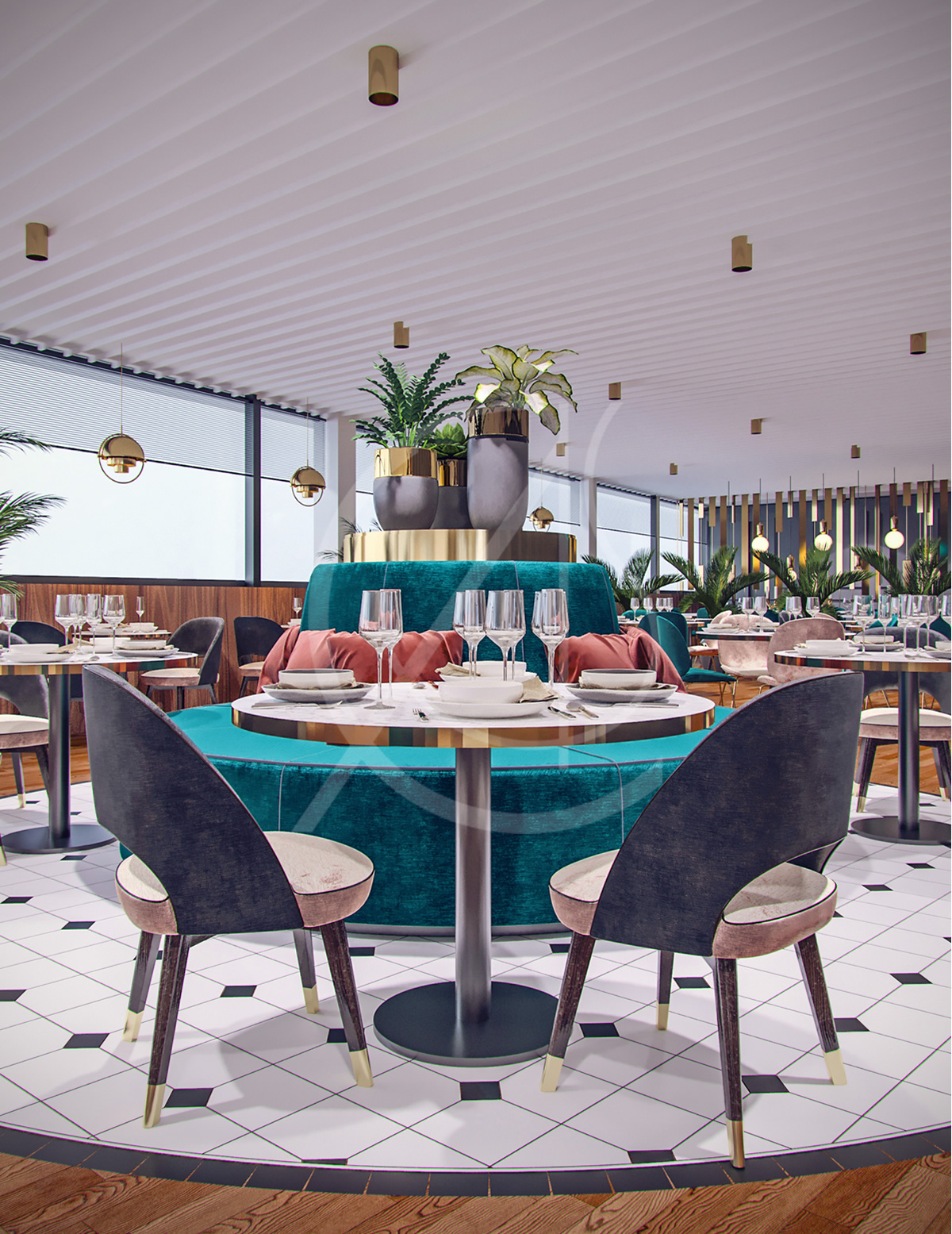 现代伊斯兰妇女健身中心-34