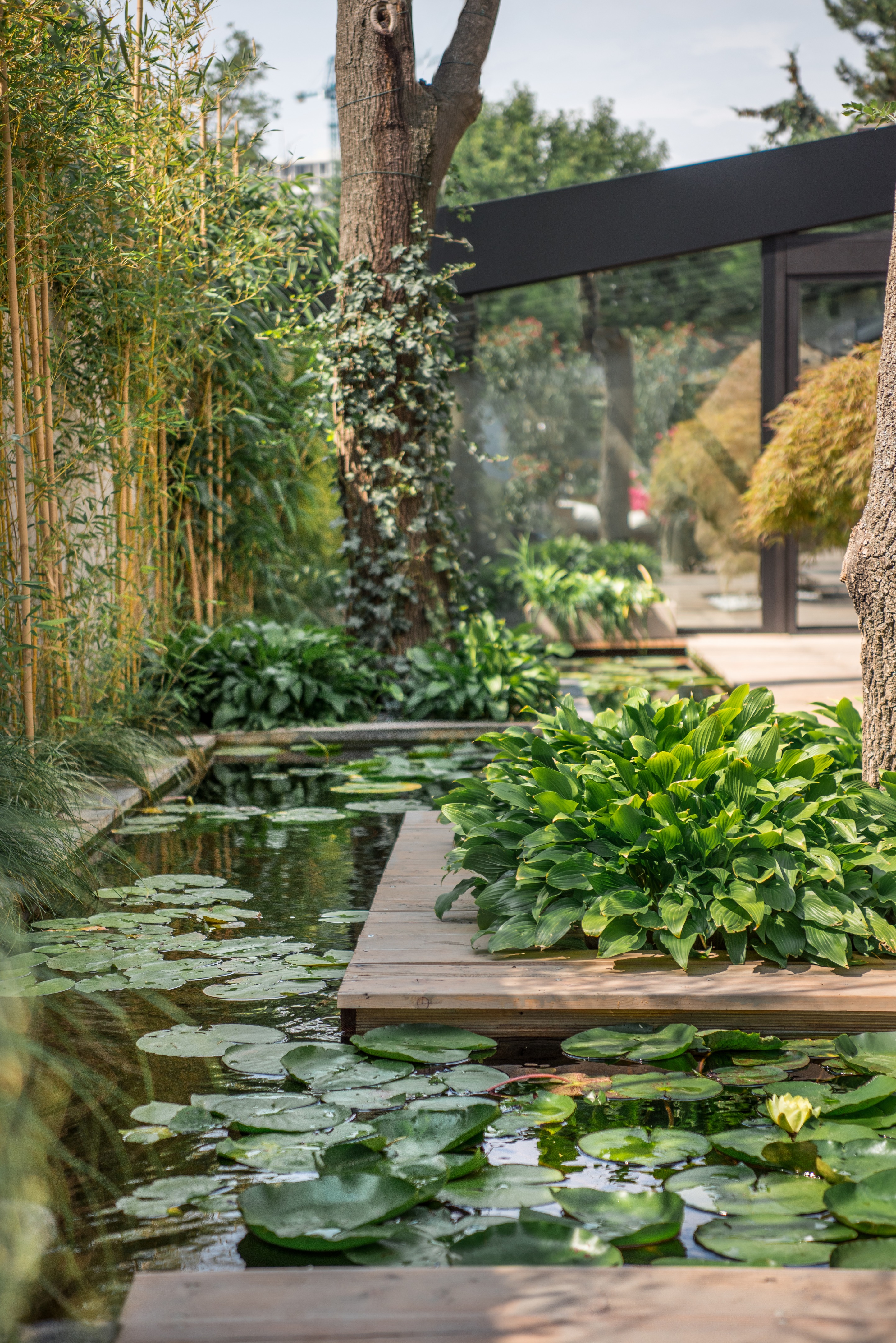 乌克兰 Azuma 餐厅露台 | 城市绿洲的餐饮空间-3