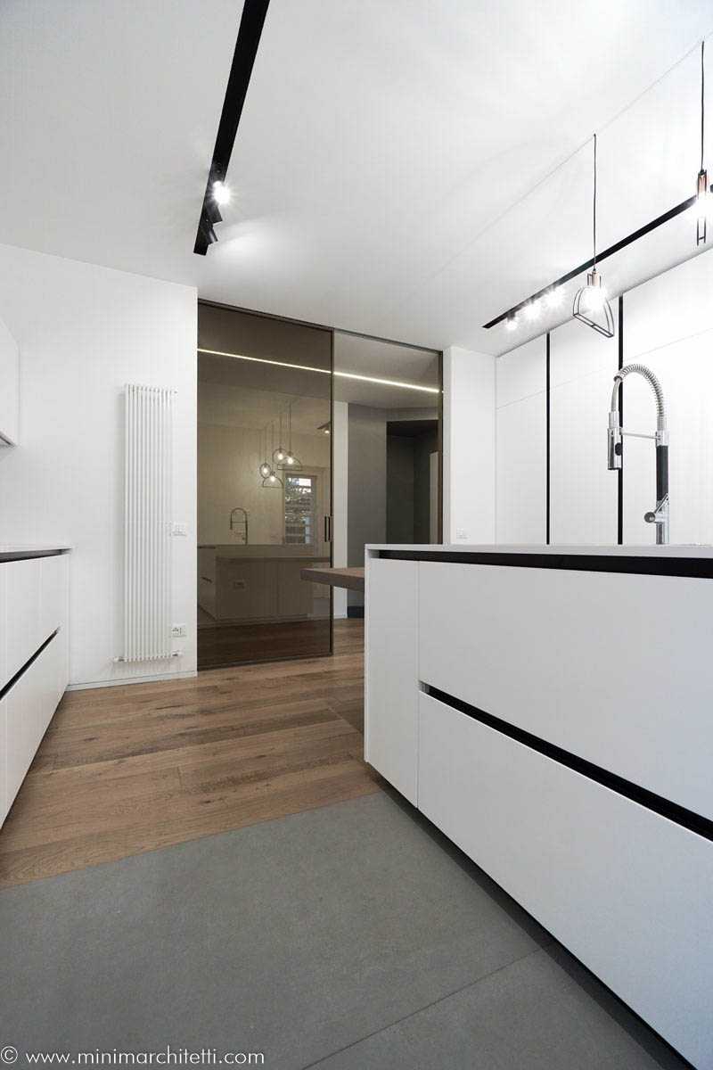 狭长厨房的开放式设计-16