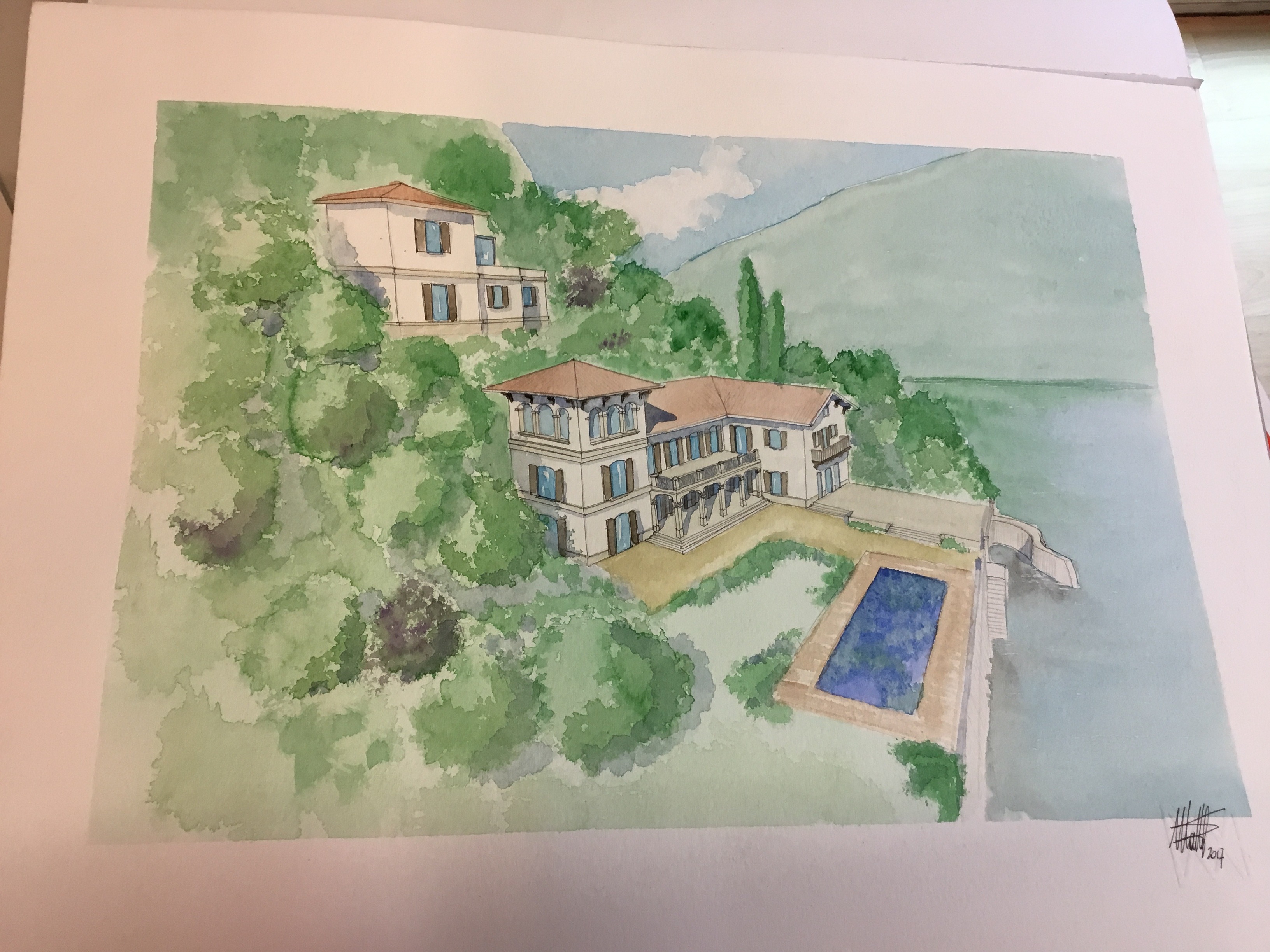 意大利科莫湖畔豪华私人别墅-7