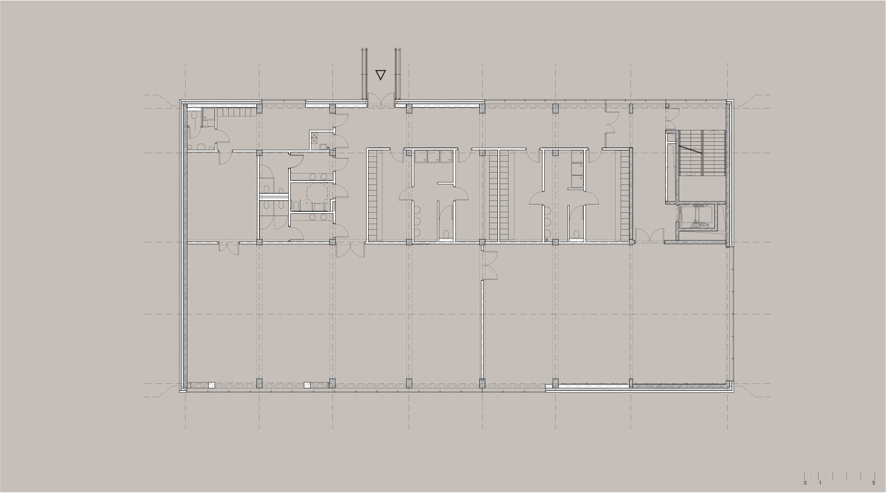 弗罗茨瓦夫市第 5 学校团体带击剑厅的混合运动场馆-7