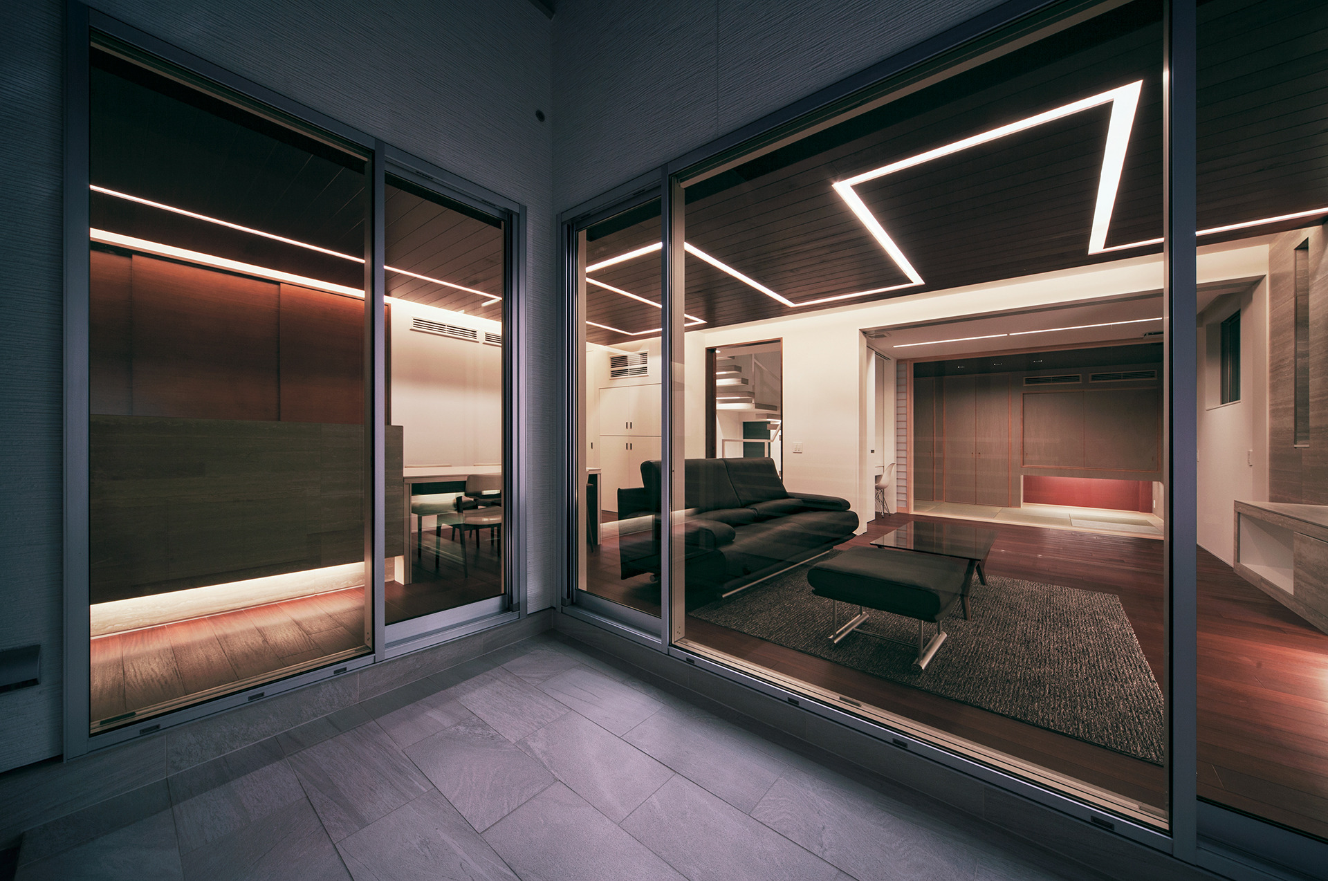 Y8-house | 红松地板与石墙的现代日式家居-21