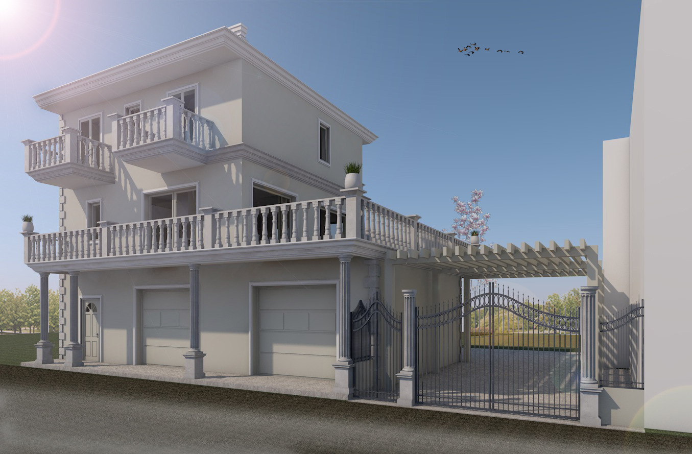 废弃建筑重建，打造三层楼商业住宅综合体-0