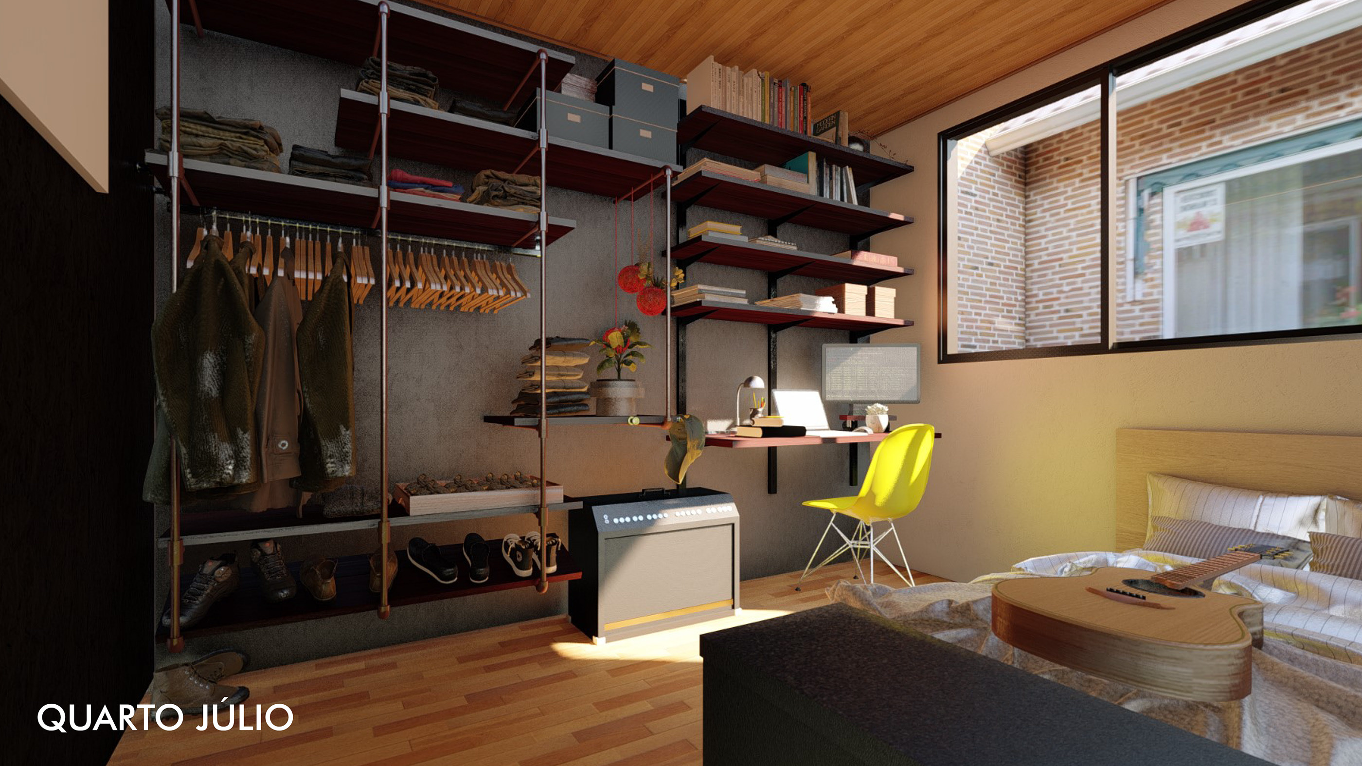 《七月四号室》——专为年轻程序员和音乐家打造的空间设计-0